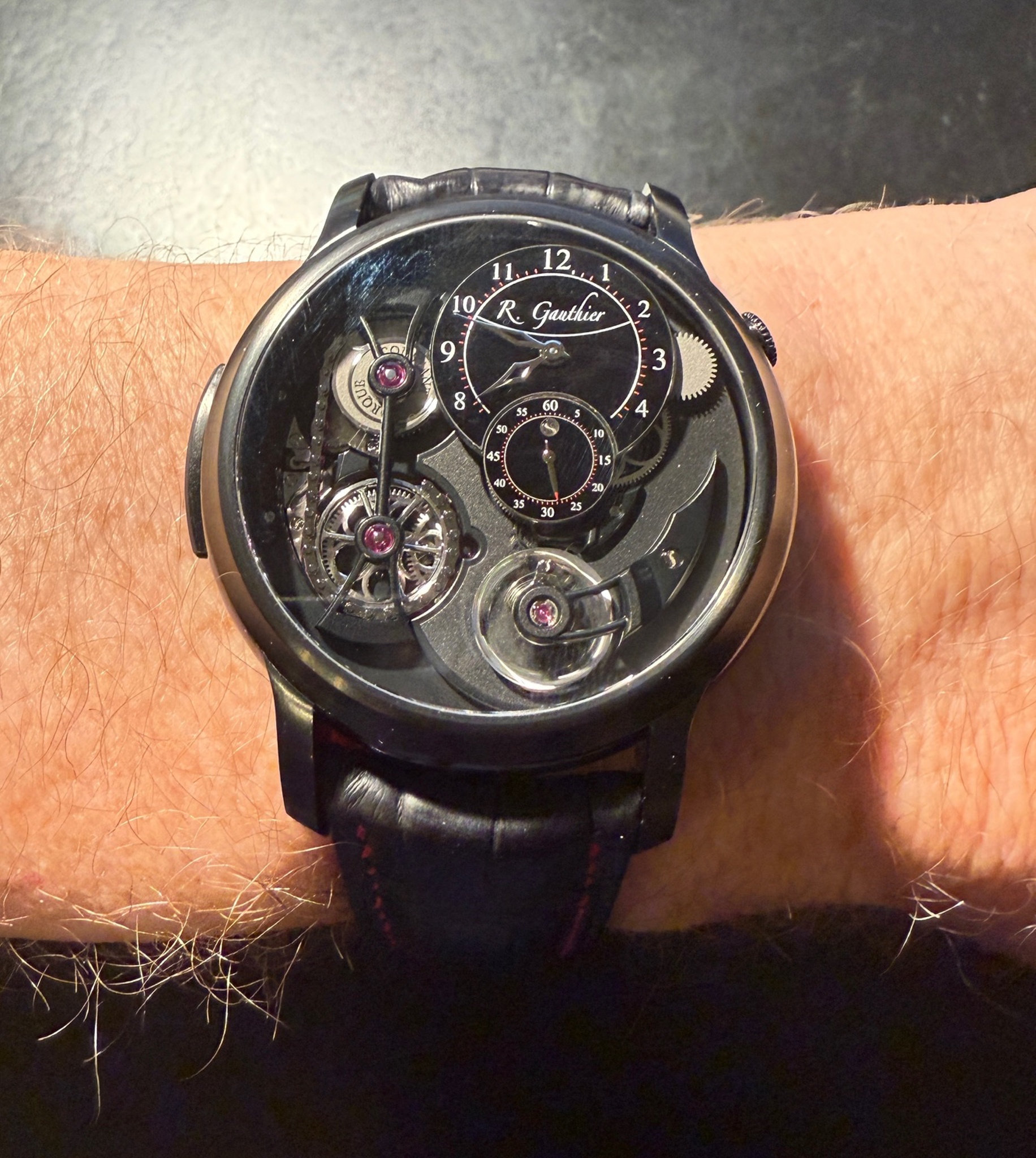 Watch by AHCI and independent haute horlogerie, Romain Gauthier