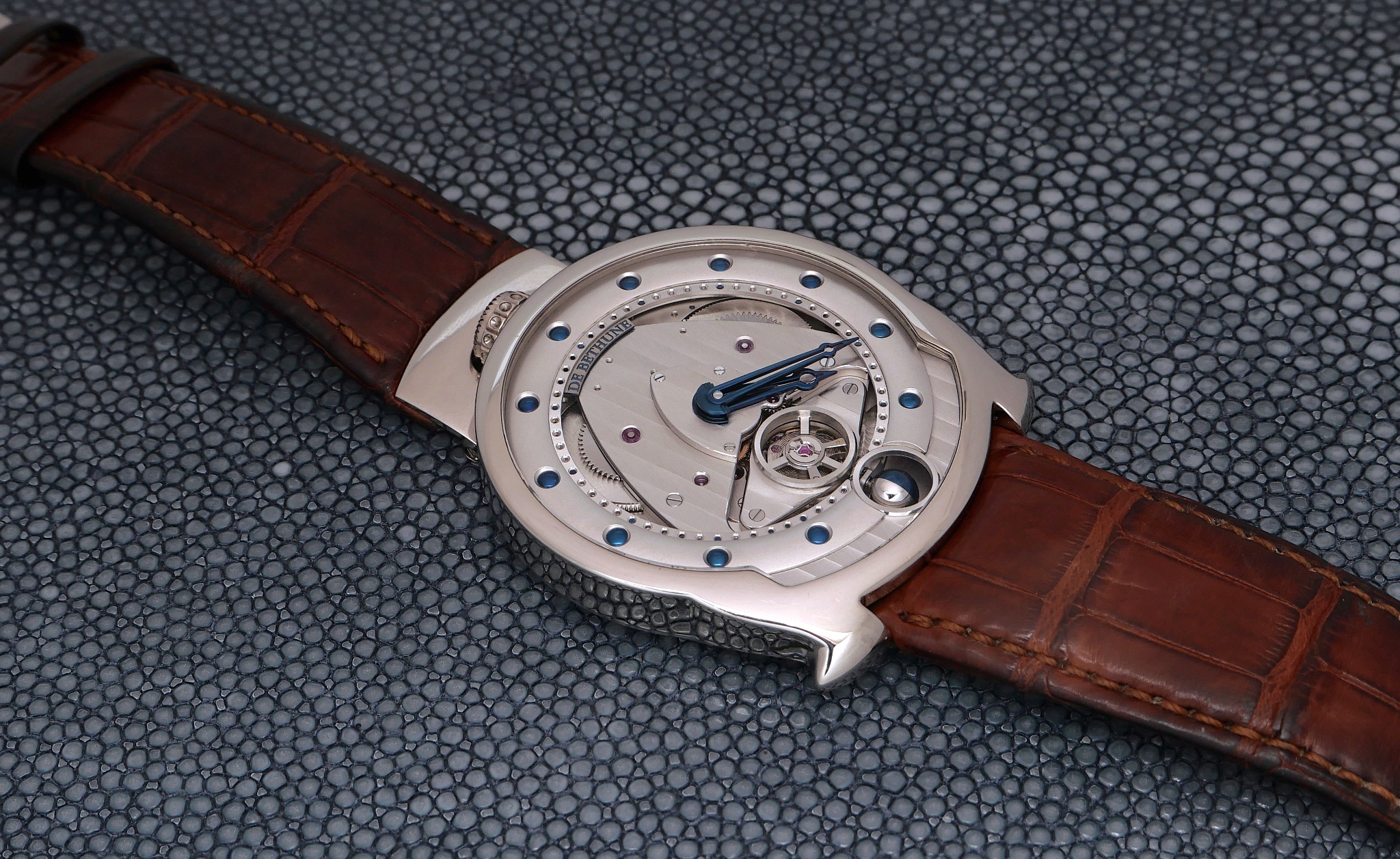 Watch by AHCI and independent haute horlogerie, De Bethune, DBSWS1, Ball Moonphase