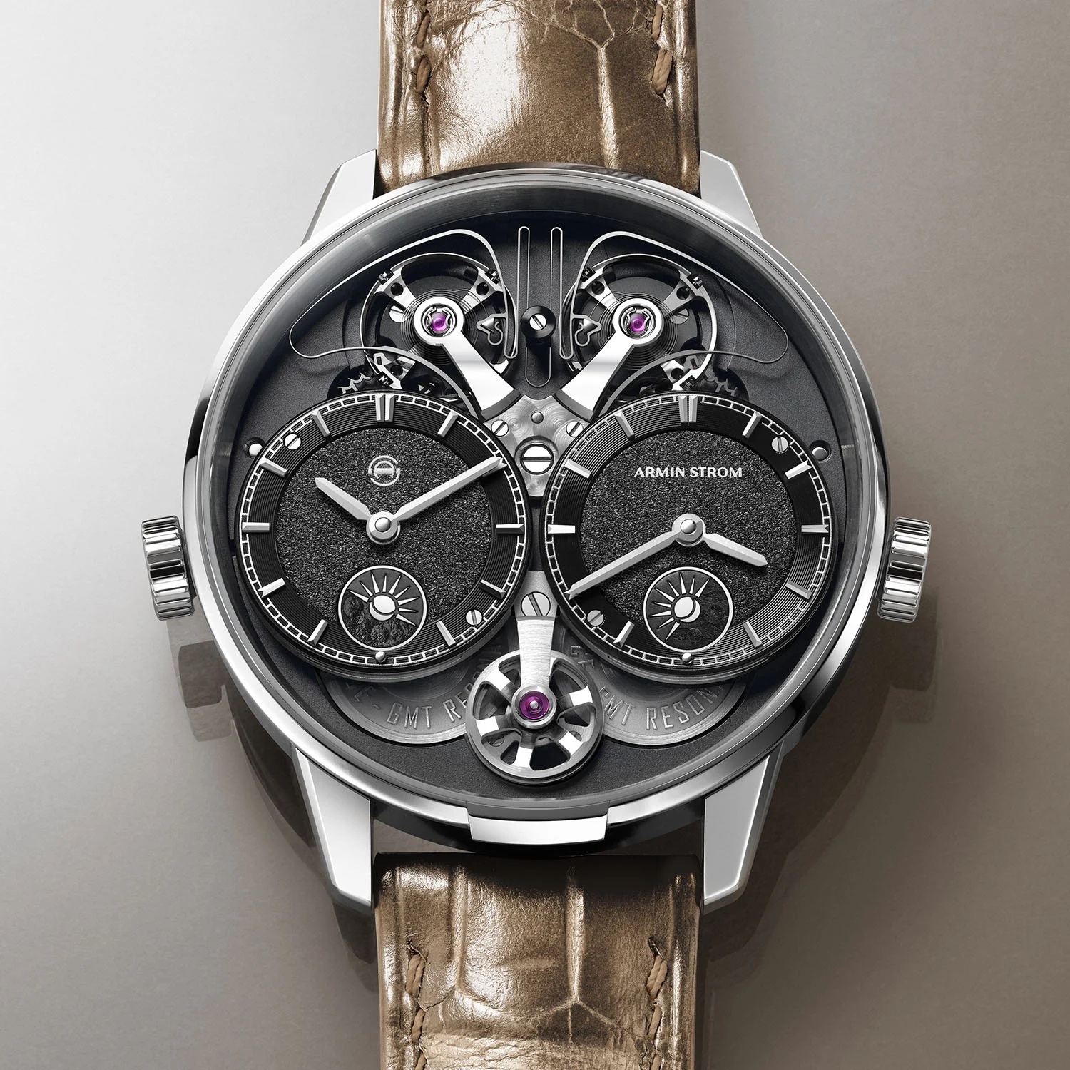 Watch by AHCI and independent haute horlogerie, Dual Time GMT Resonance