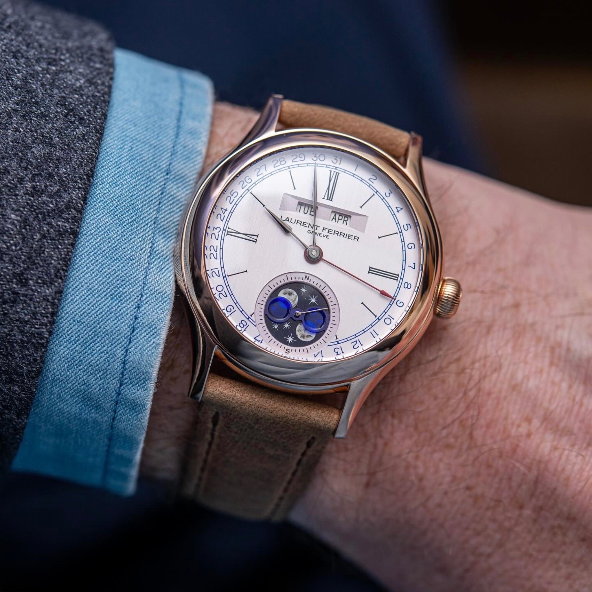 Watch by AHCI and independent haute horlogerie, Laurent Ferrier