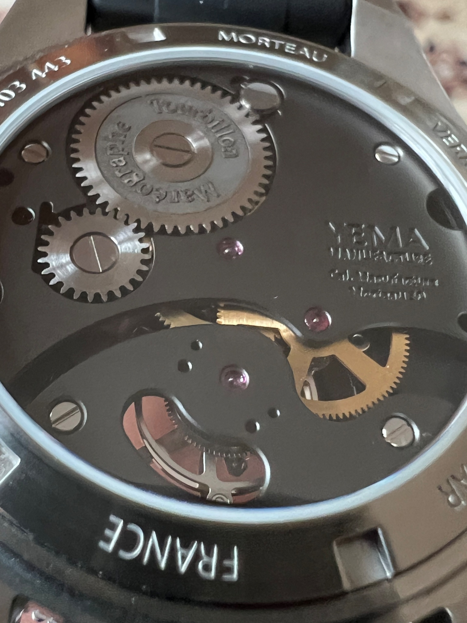 Watch by AHCI and independent haute horlogerie, Yema