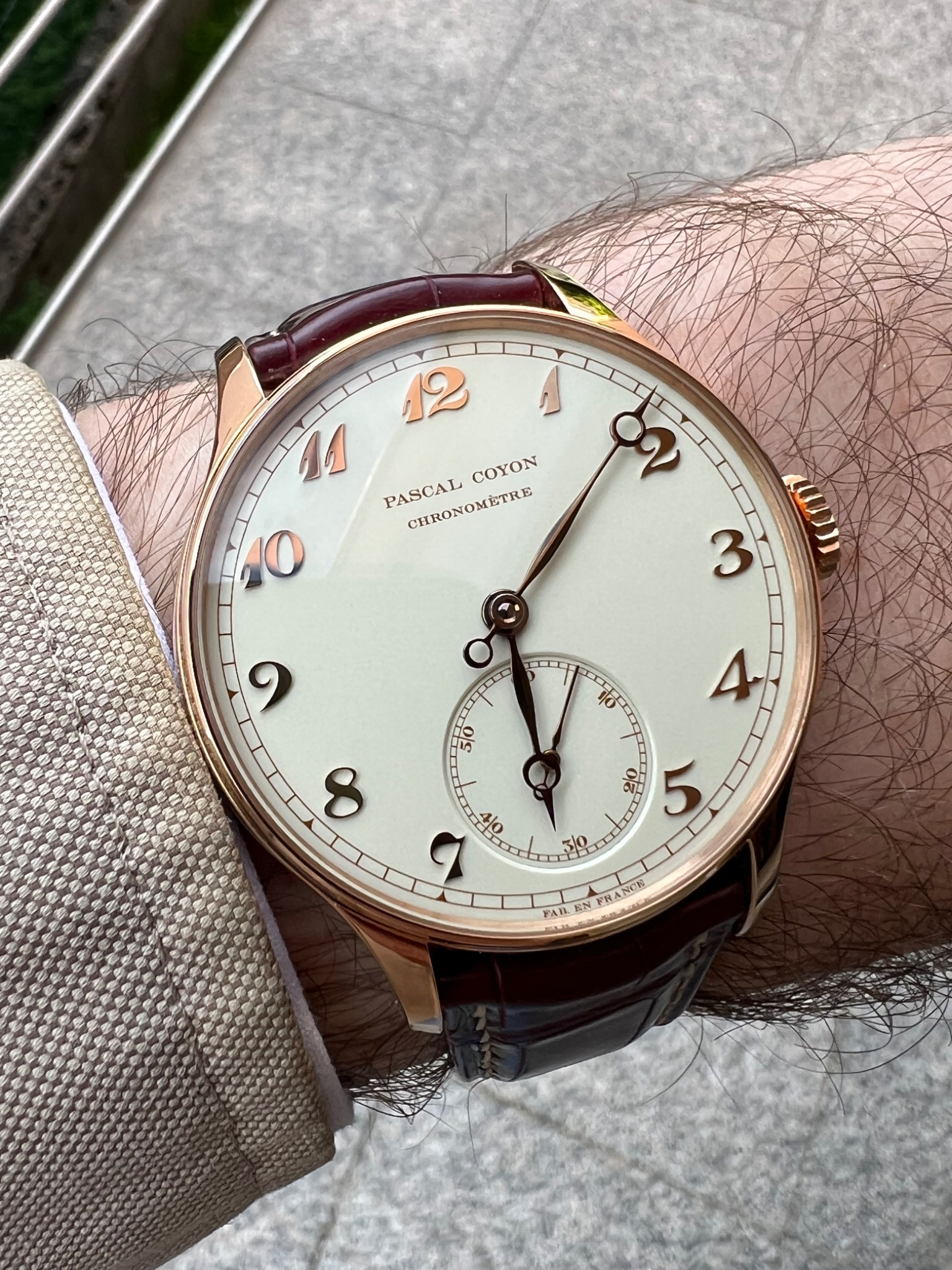 Watch by AHCI and independent haute horlogerie, Pascal Coyon