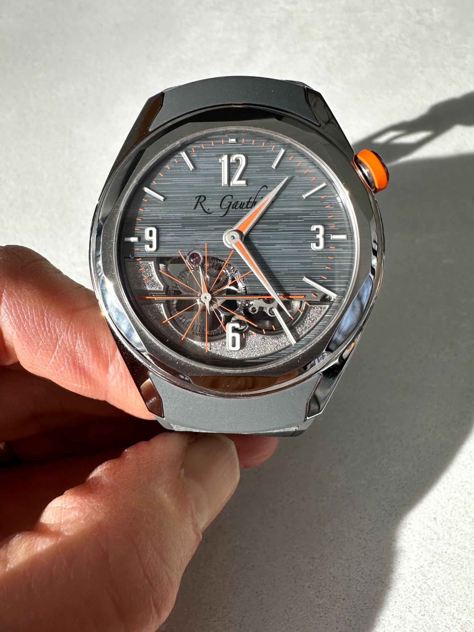 Watch by AHCI and independent haute horlogerie, Romain Gauthier, Continuum, Continuum Titanium