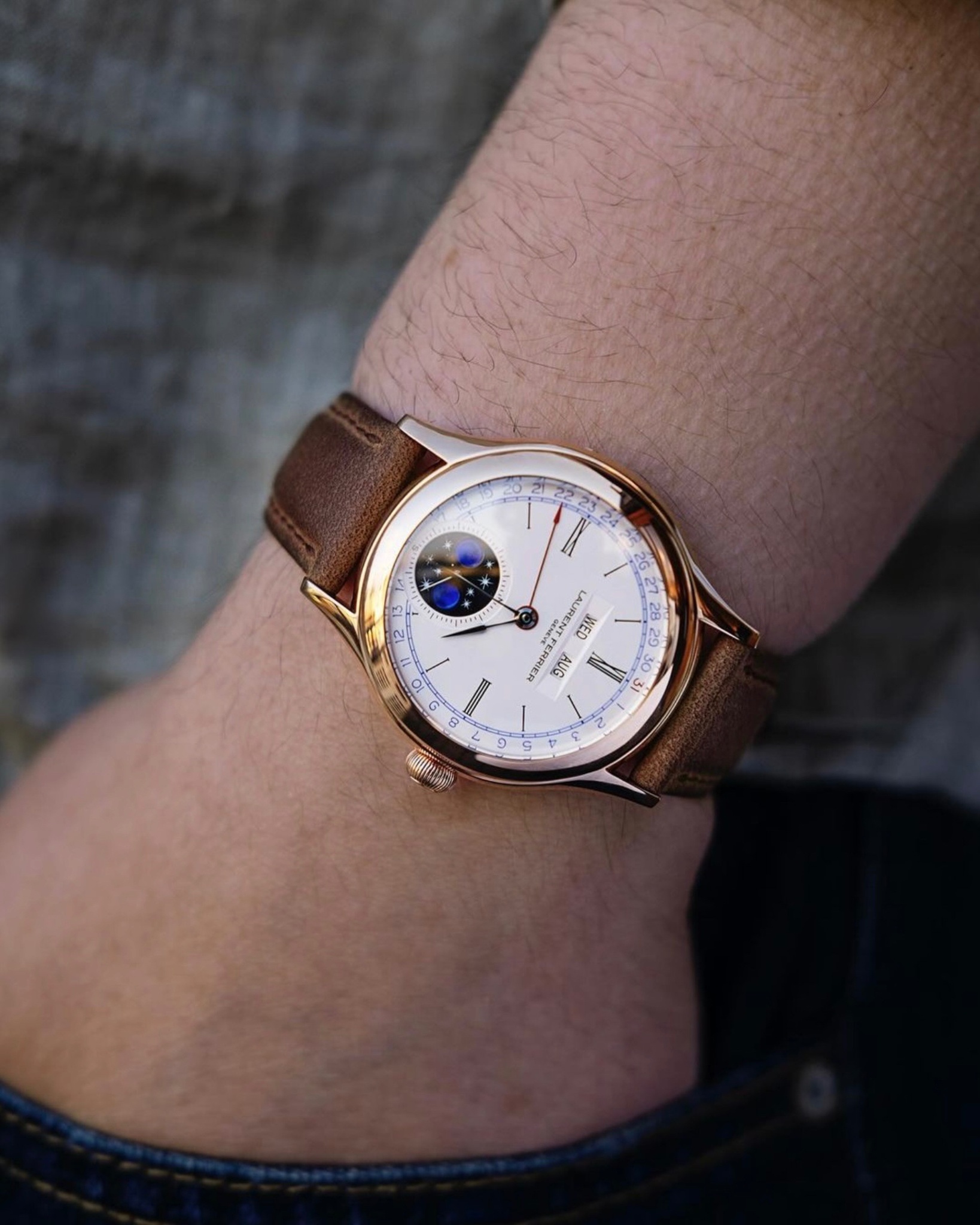 Watch by AHCI and independent haute horlogerie, Laurent Ferrier