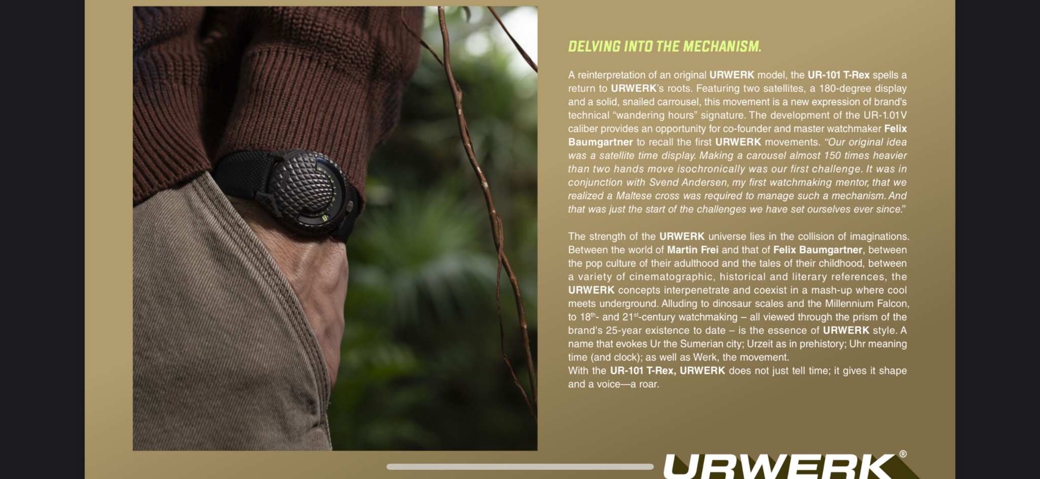 Watch by AHCI and independent haute horlogerie, T-Rex