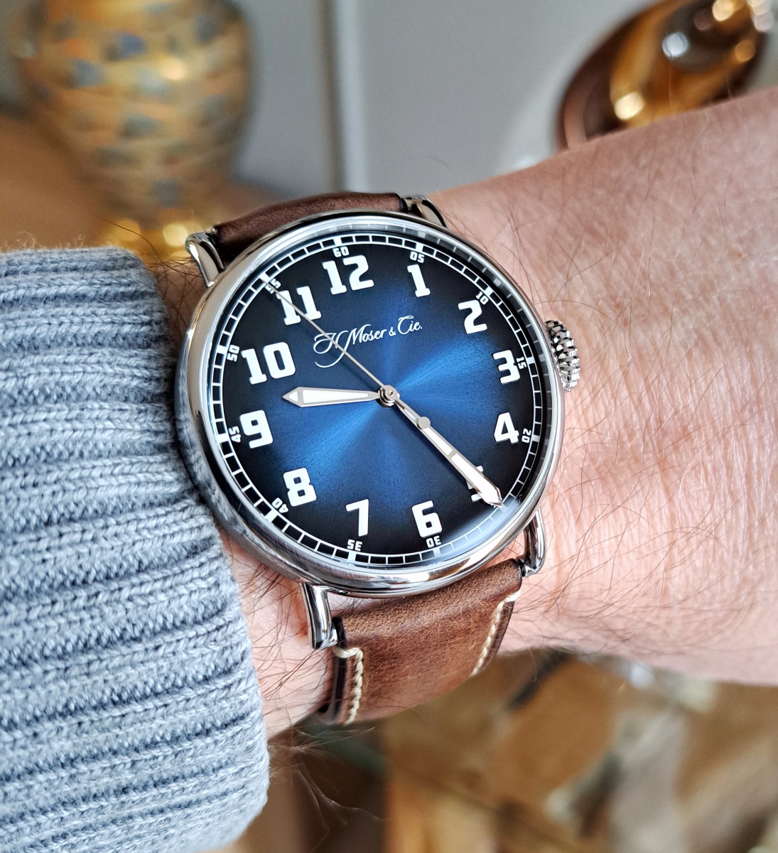 Watch by AHCI and independent haute horlogerie, Moser Heritage, Moser