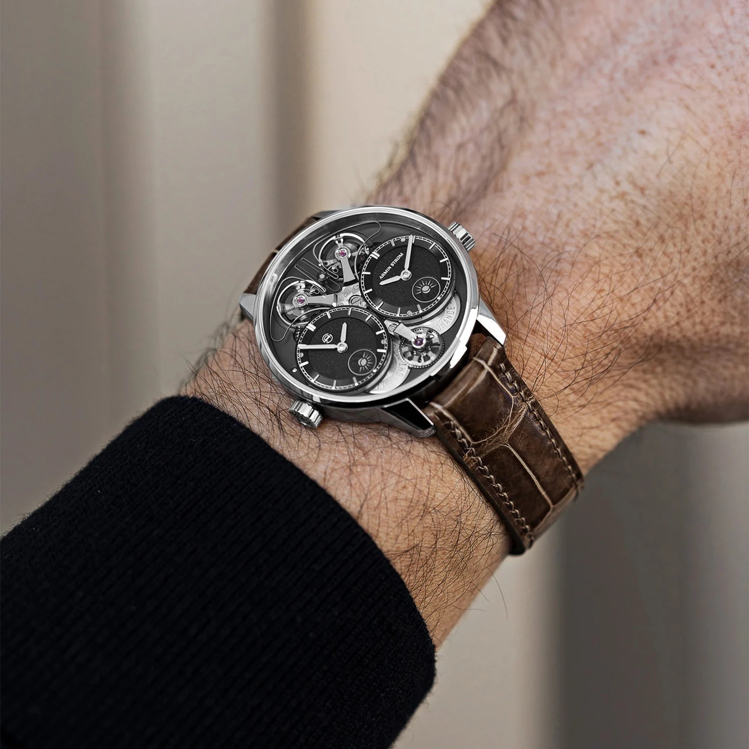 Watch by AHCI and independent haute horlogerie, Dual Time GMT Resonance