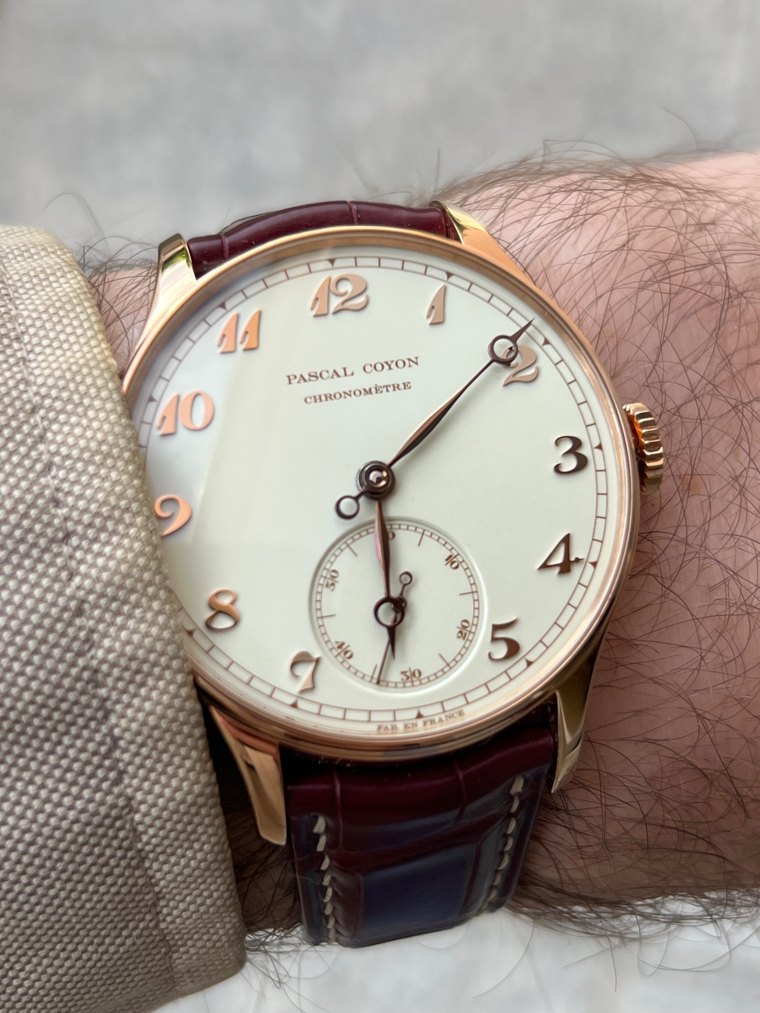 Watch by AHCI and independent haute horlogerie, Pascal Coyon