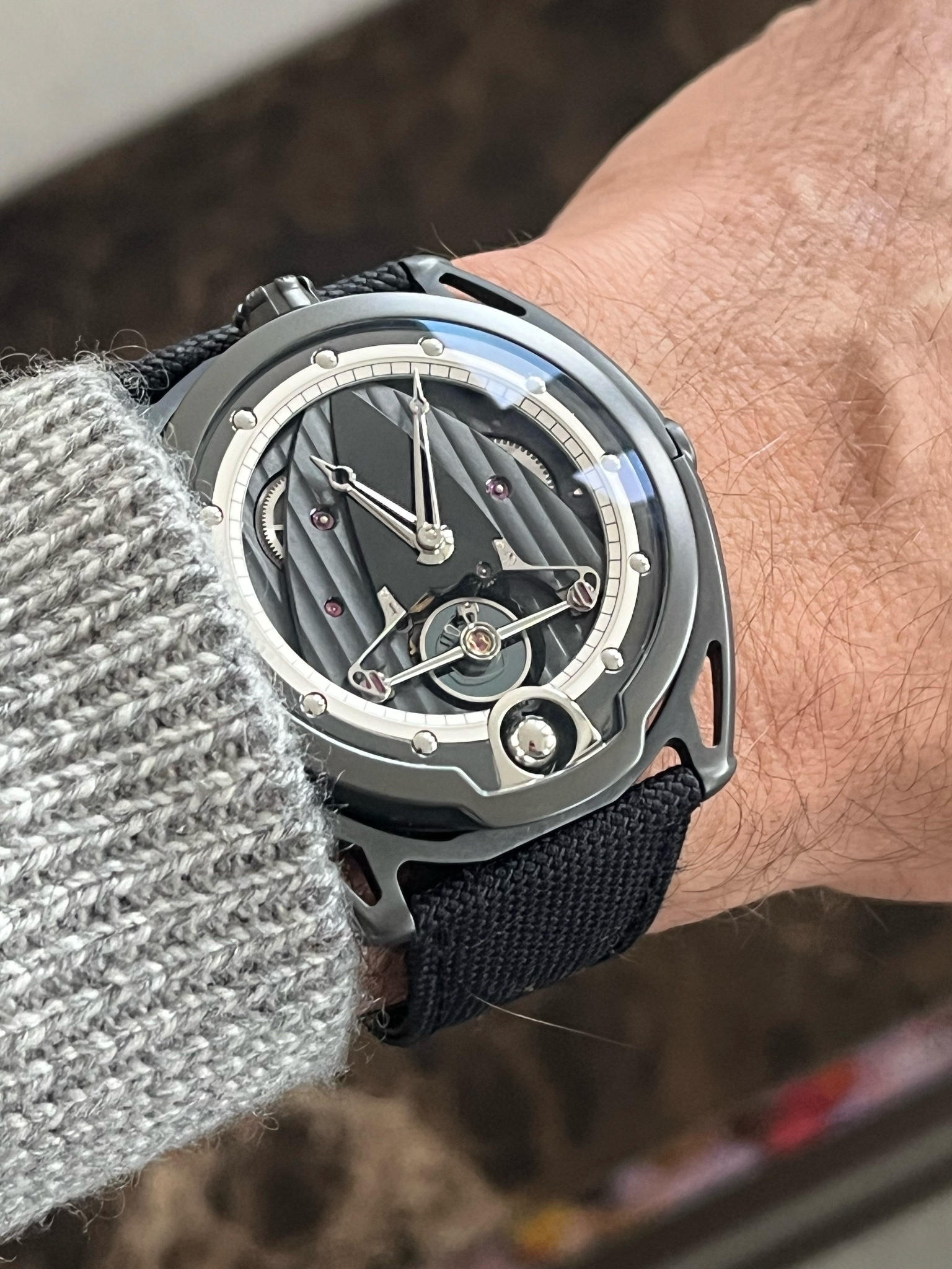 Watch by AHCI and independent haute horlogerie, De Bethune, DB28XP, Black Zirconium