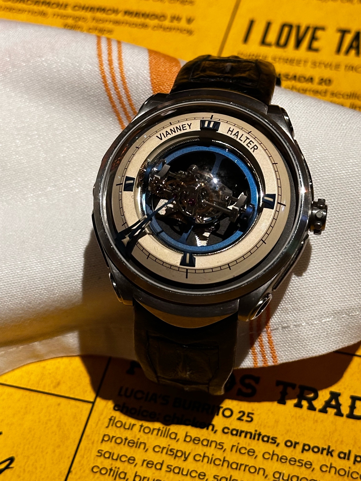 Watch by AHCI and independent haute horlogerie, Vianney Halter, Deep Space Tourbillon