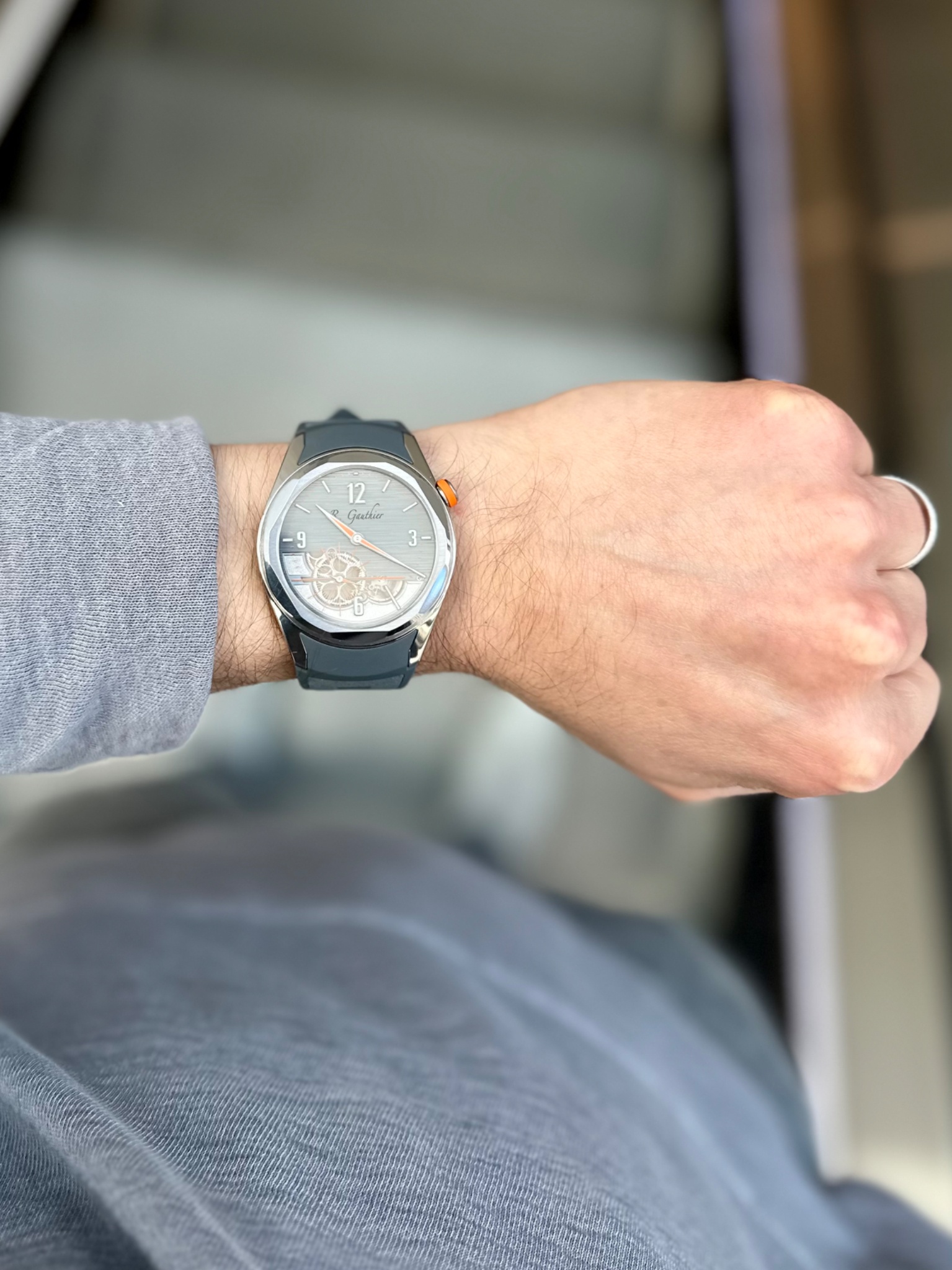 Watch by AHCI and independent haute horlogerie, Romain Gauthier, Titanium Edition Six, C6