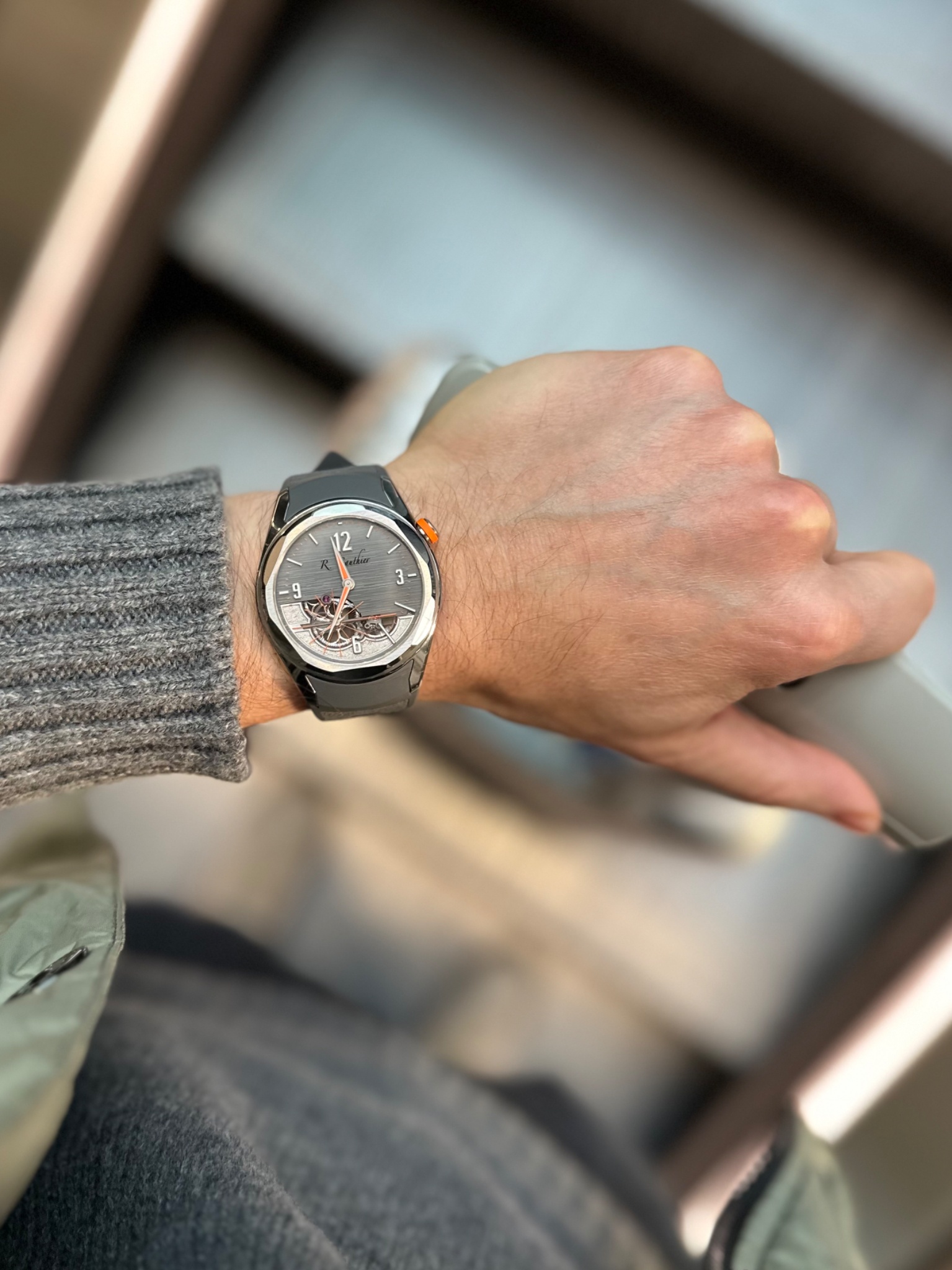 Watch by AHCI and independent haute horlogerie, Romain Gauthier, Titanium Edition Six