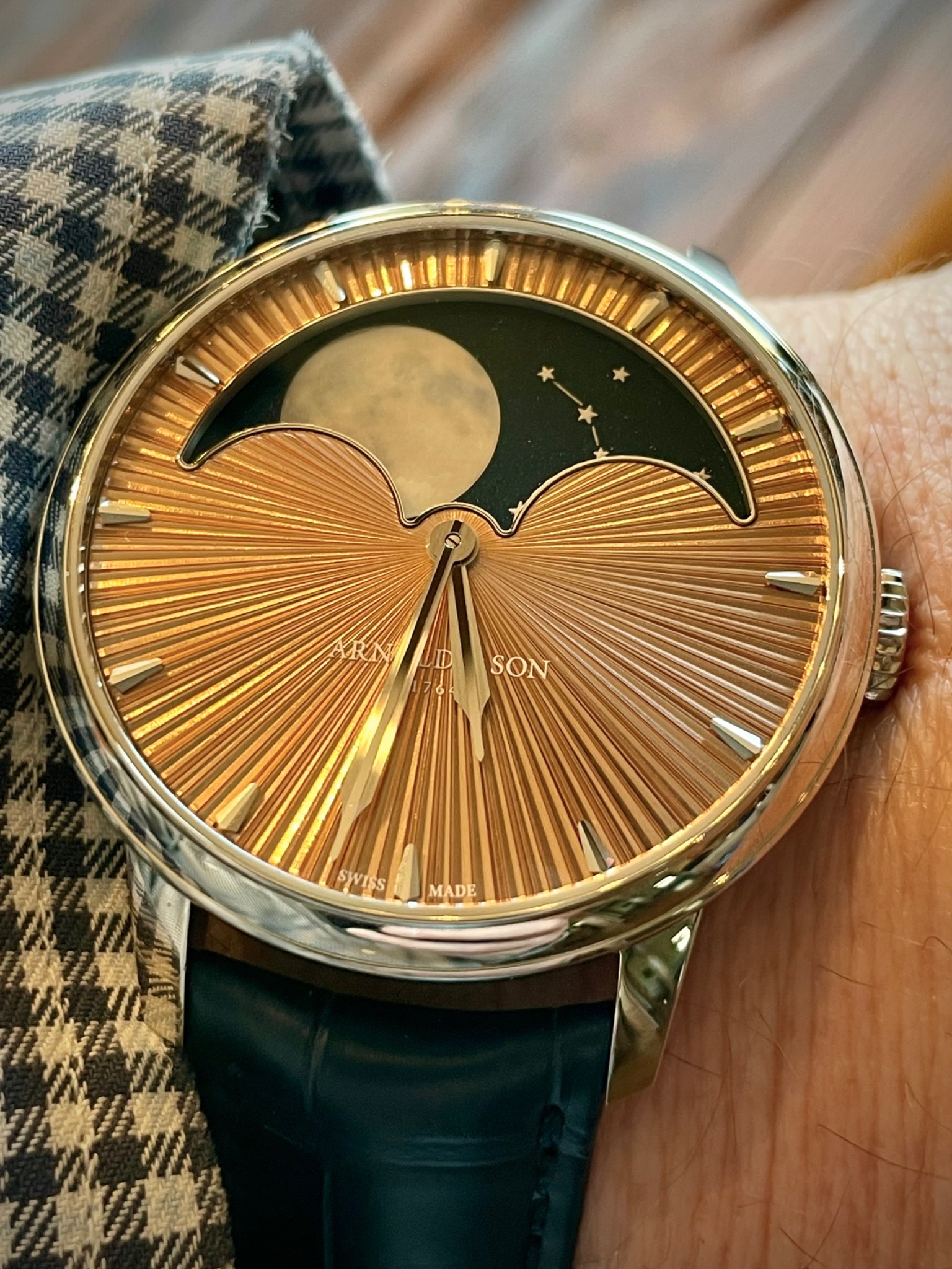 Watch by AHCI and independent haute horlogerie, Arnold & Son, Arnold & Son Perpetual Moon