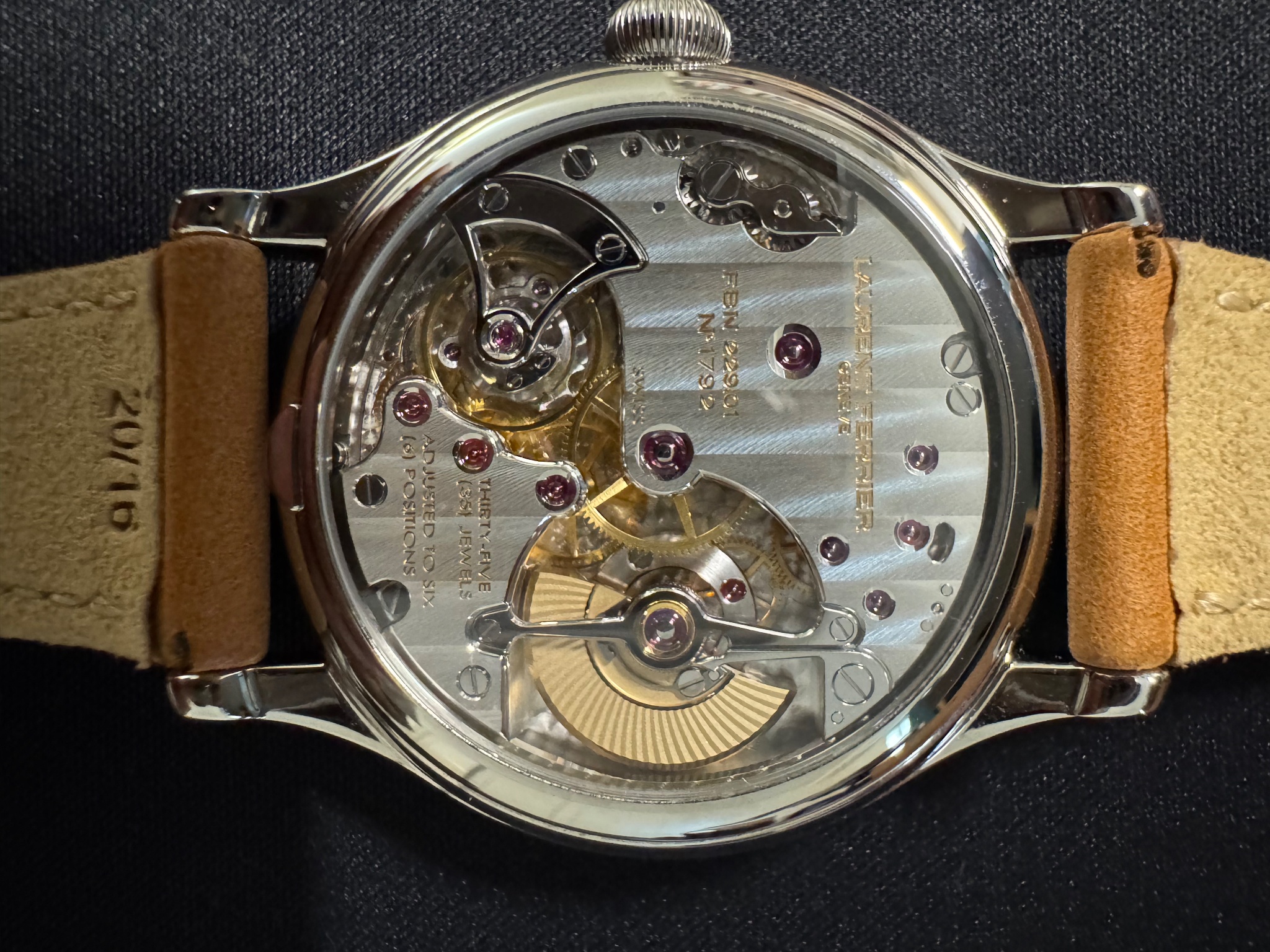 Watch by AHCI and independent haute horlogerie, Laurent Ferrier, Classic Micro Rotor