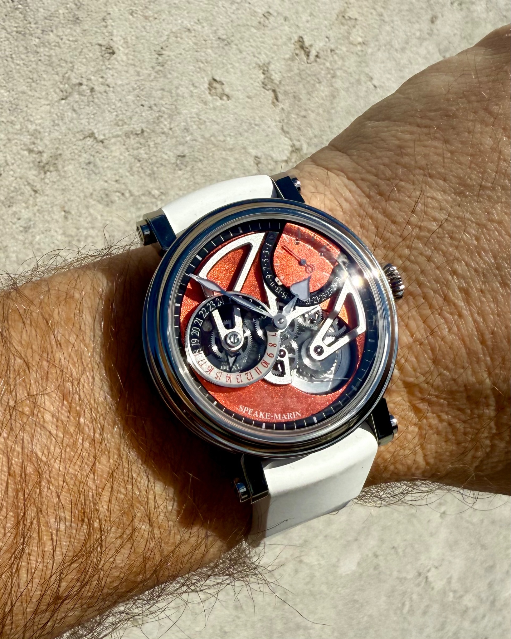Watch by AHCI and independent haute horlogerie, Speake-Marin, Speake-Marin Openworked, Openworked Dual Time