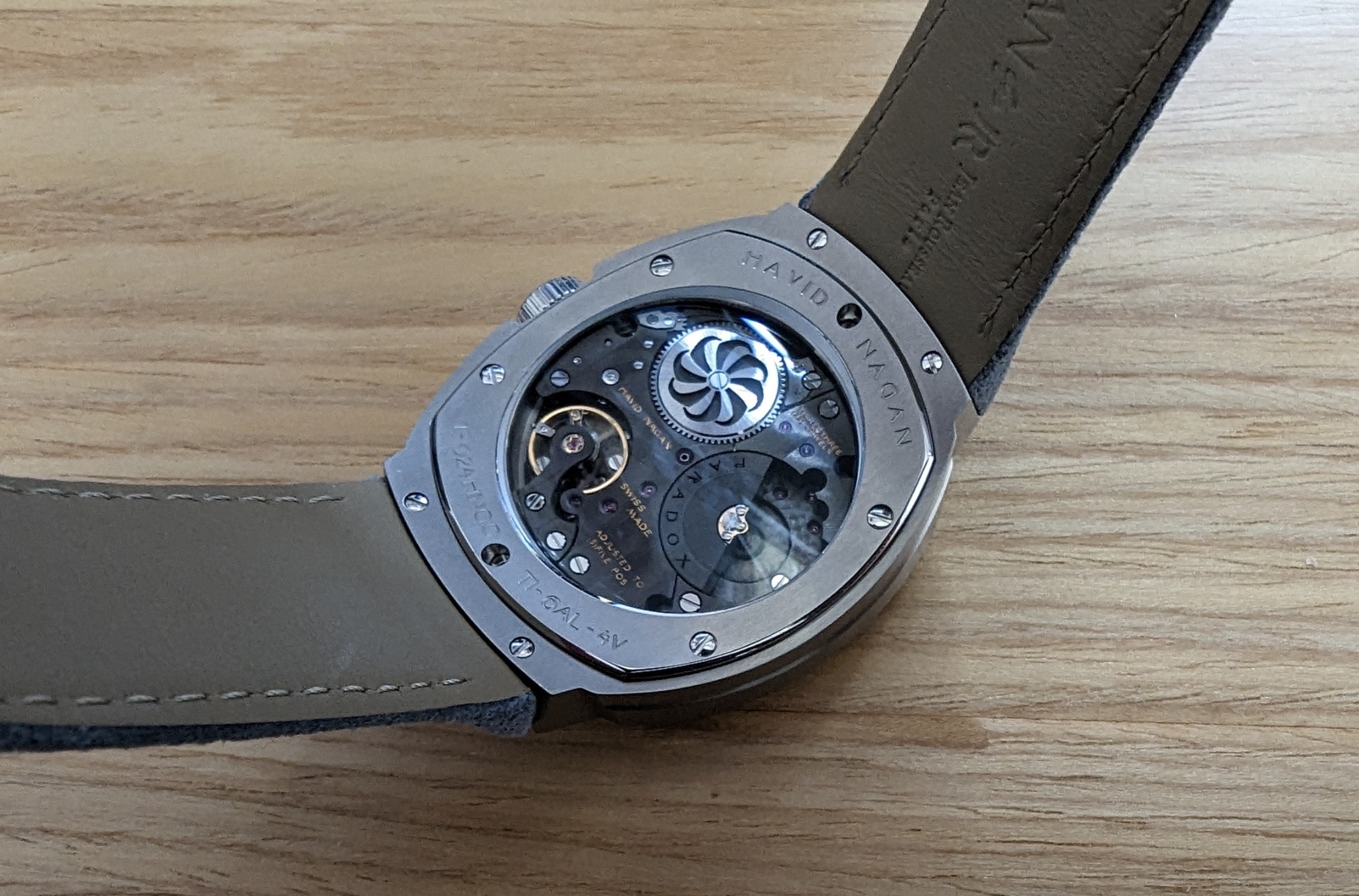 Watch by AHCI and independent haute horlogerie, Havid Nagan
