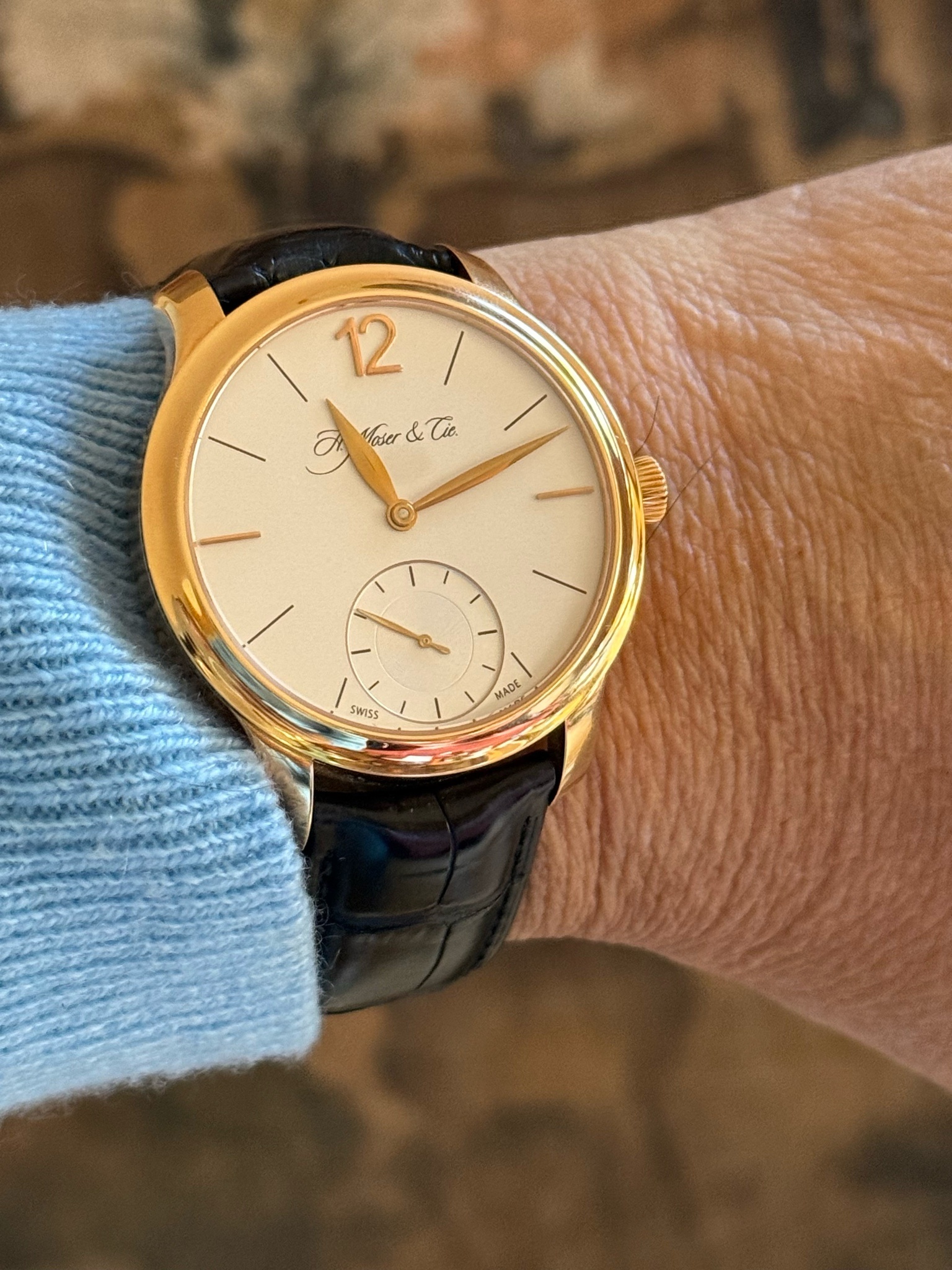 Watch by AHCI and independent haute horlogerie, Moser