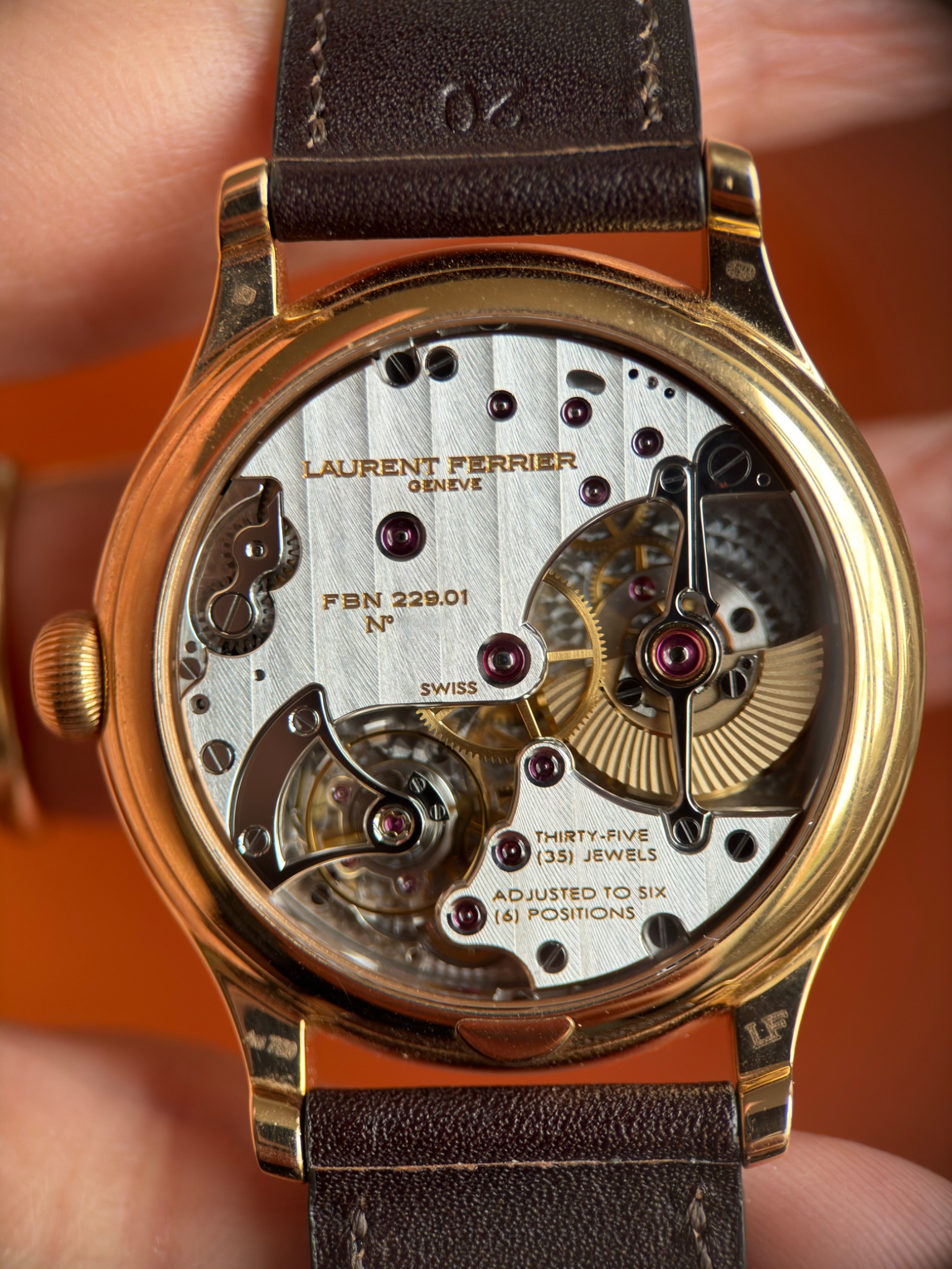 Watch by AHCI and independent haute horlogerie, Laurent Ferrier