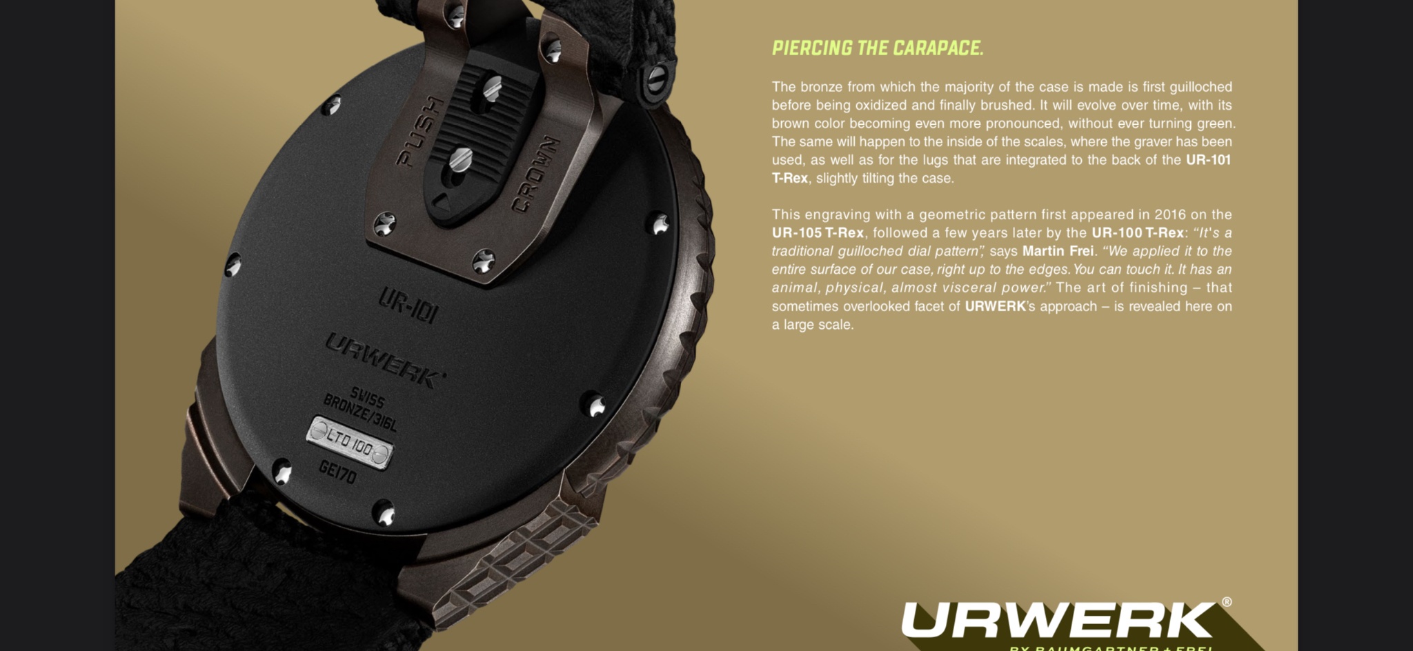 Watch by AHCI and independent haute horlogerie, T-Rex