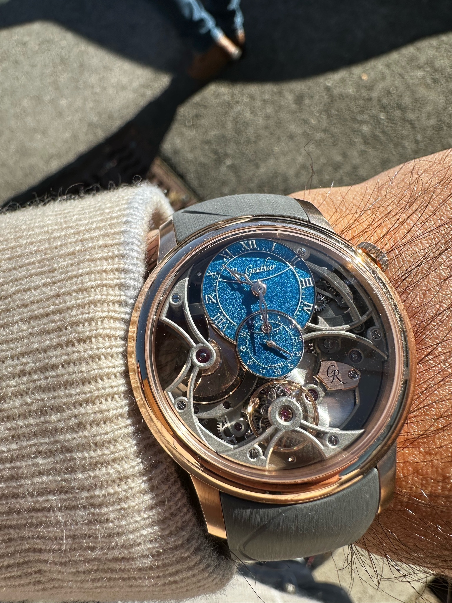 Watch by AHCI and independent haute horlogerie, Romain Gauthier, Prestige, Insight Micro-Rotor