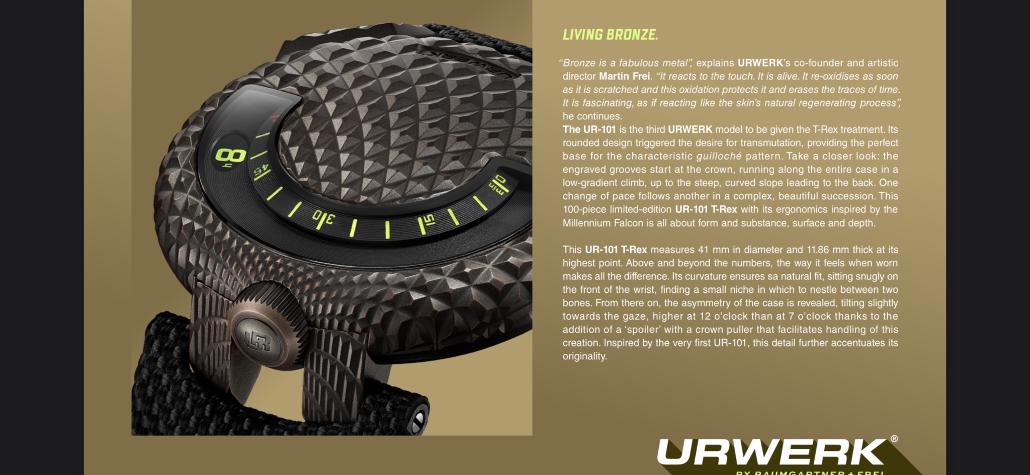 Watch by AHCI and independent haute horlogerie, T-Rex