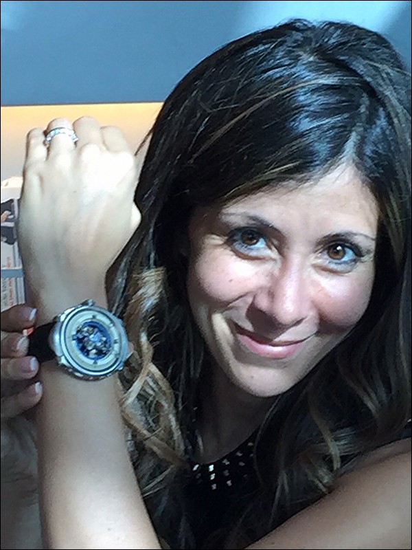 lady collector posing 