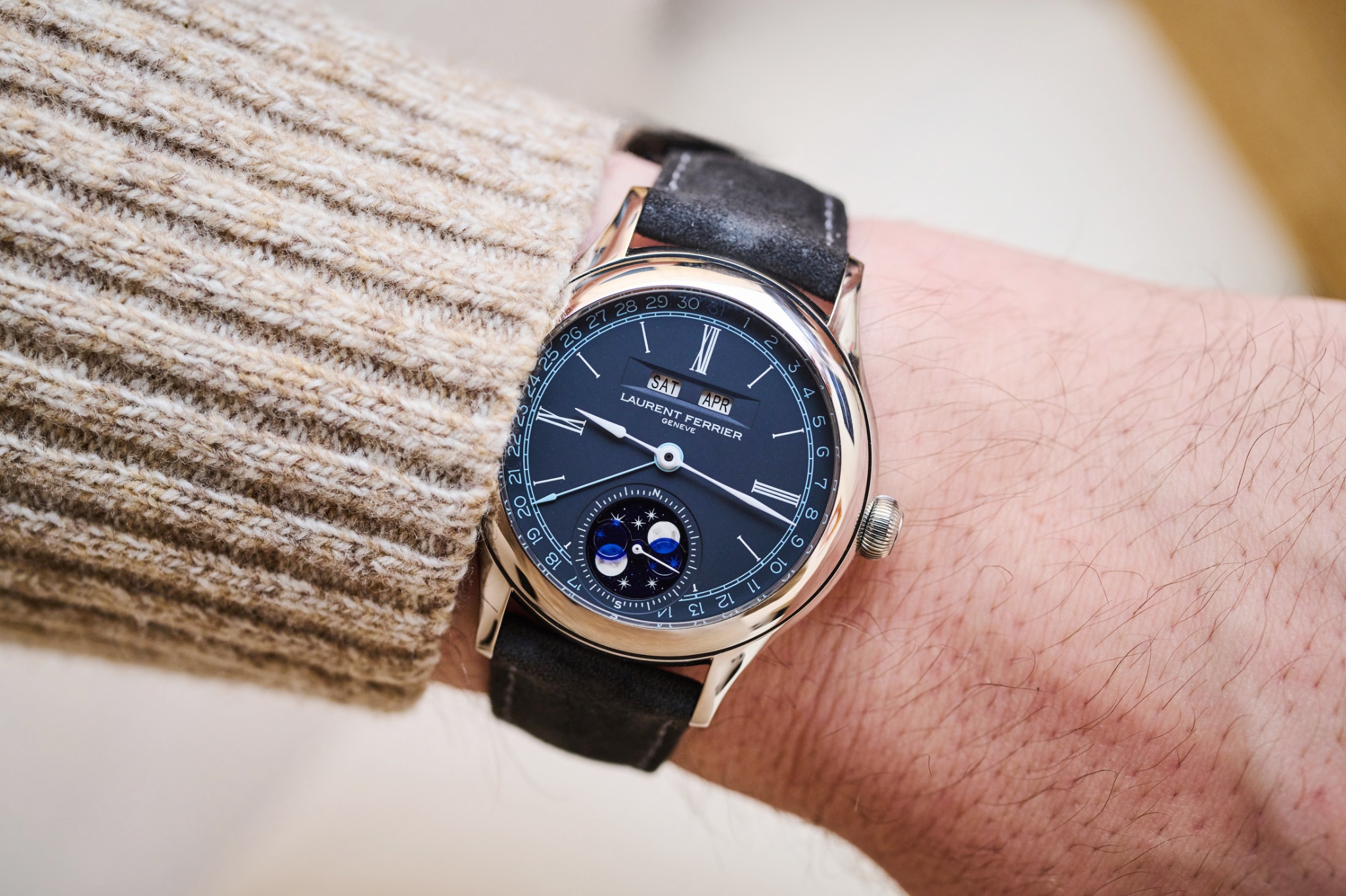 Watch by AHCI and independent haute horlogerie, Laurent Ferrier