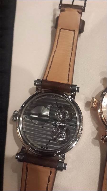 Case-back of Vertical Tourbillon.