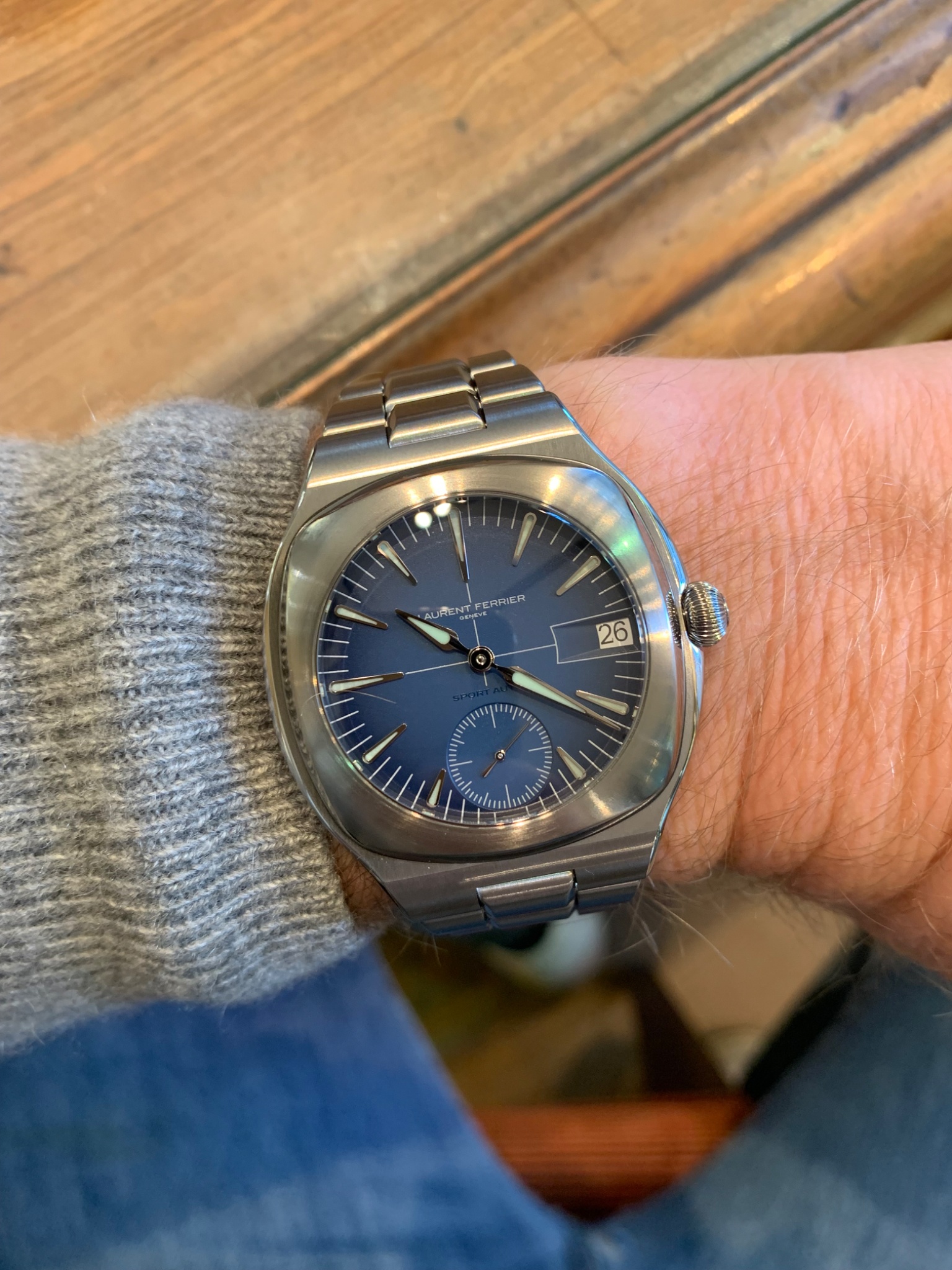 Watch by AHCI and independent haute horlogerie, Laurent Ferrier, LF