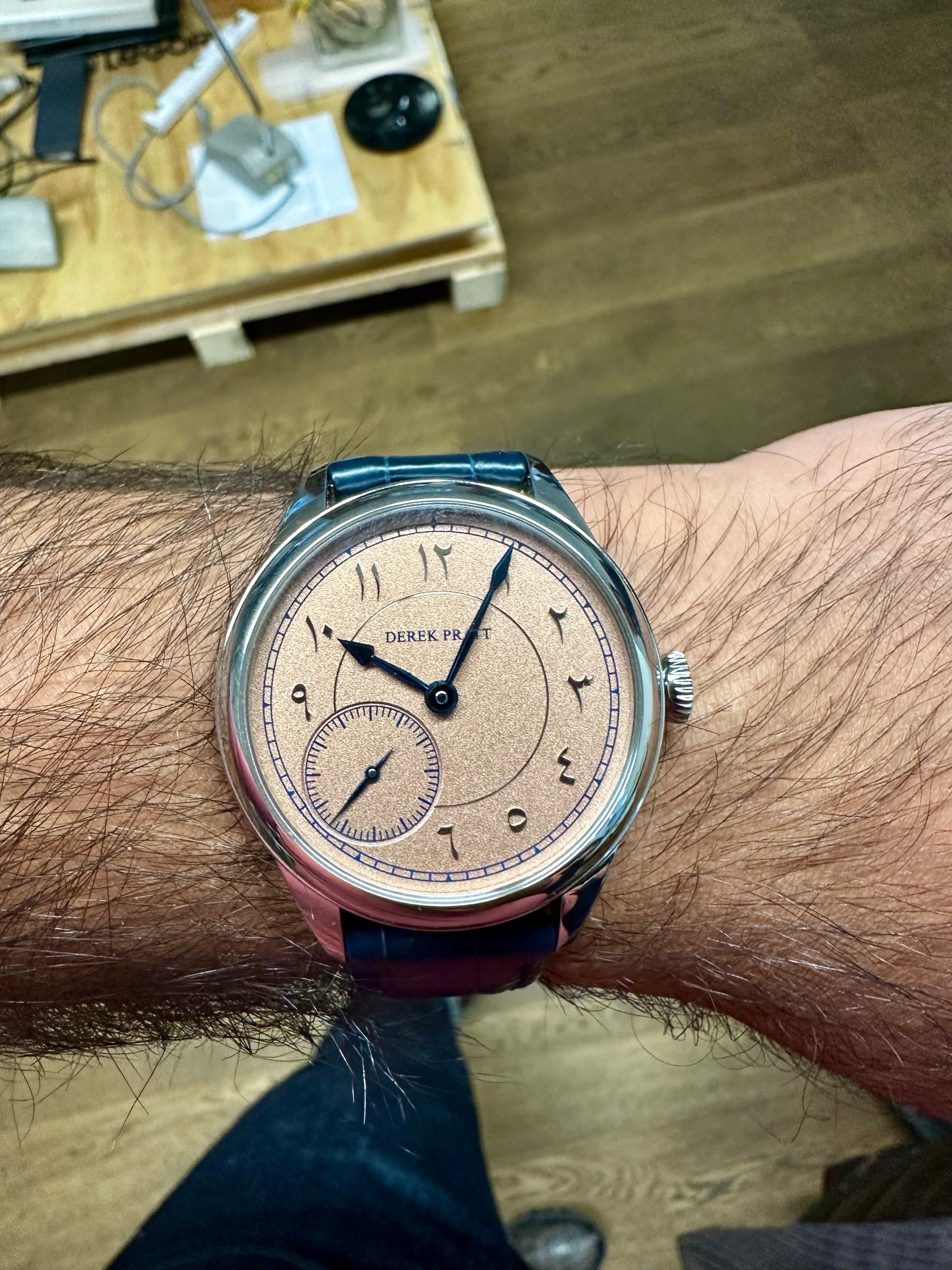 Watch by AHCI and independent haute horlogerie, Derek Pratt