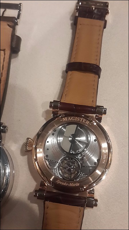 Case-back of Magister Tourbillon.