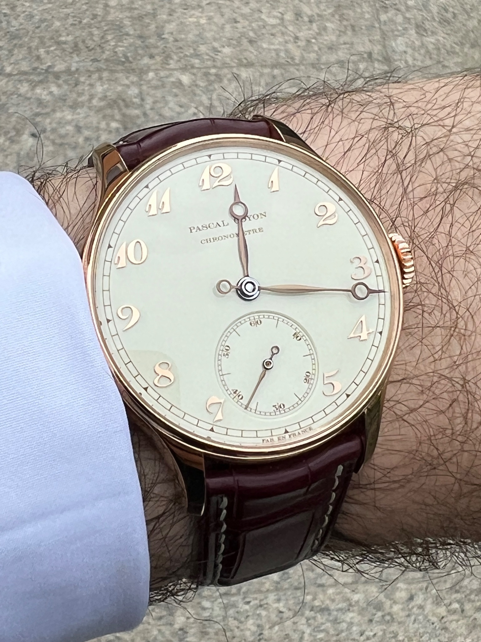 Watch by AHCI and independent haute horlogerie, Pascal Coyon