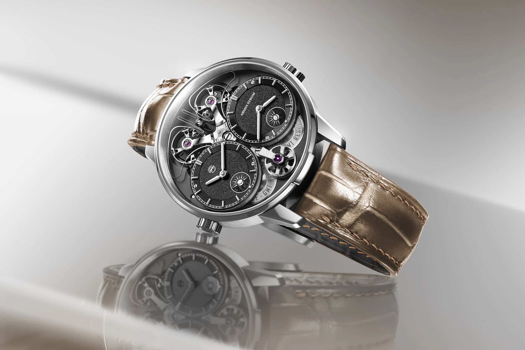 Watch by AHCI and independent haute horlogerie, Dual Time GMT Resonance