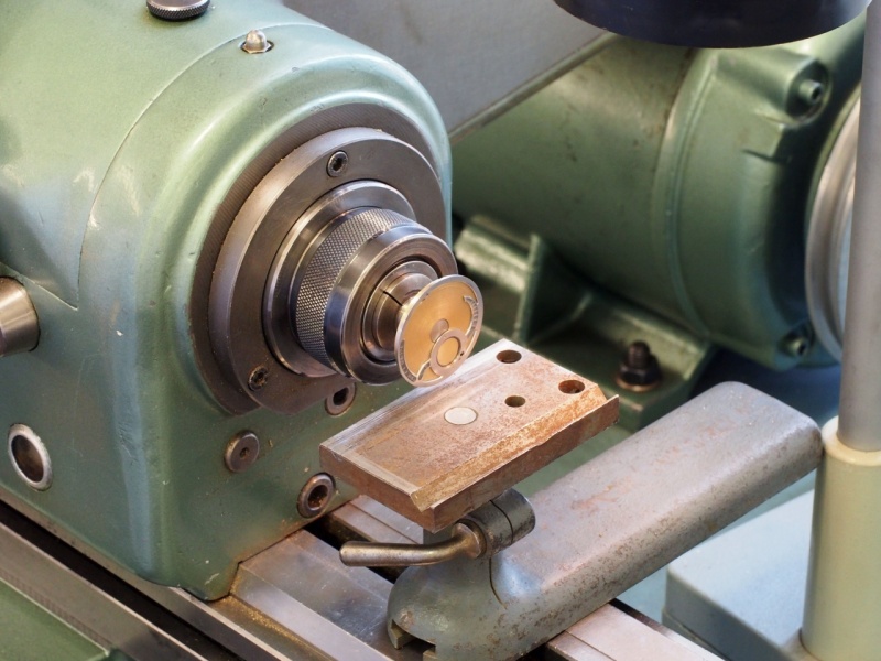 The dial in the lathe