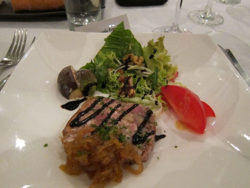 One of the dishes - duck terrine I believe