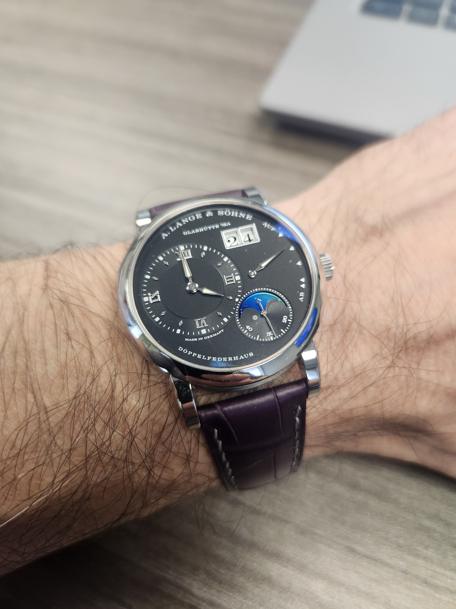 Watch by A.Lange & Söhne, A. Lange and Söhne, Lange 1, Lange 1 Moonphase, 192.029
