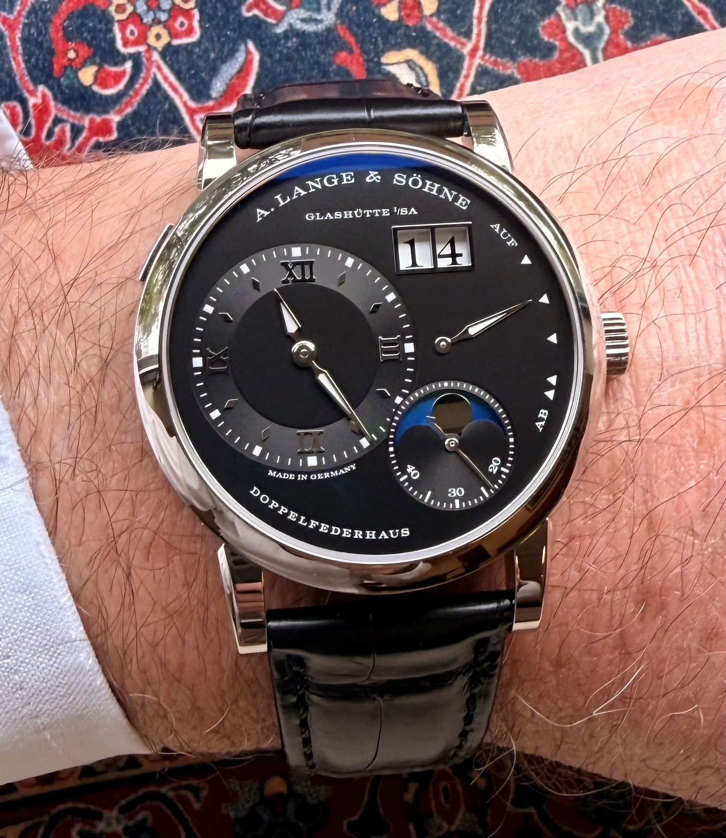 Watch by A.Lange & Söhne, A. Lange and Söhne, Lange 1, Lange 1 Moonphase, 192.029