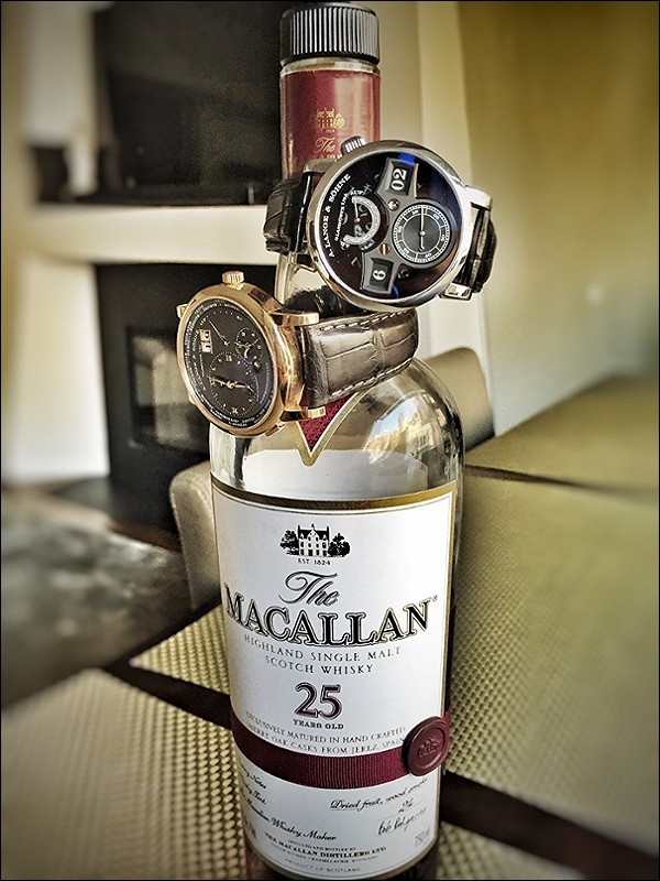 Lange 1 Timezone Anthracite and Zeitwerk Luminous 