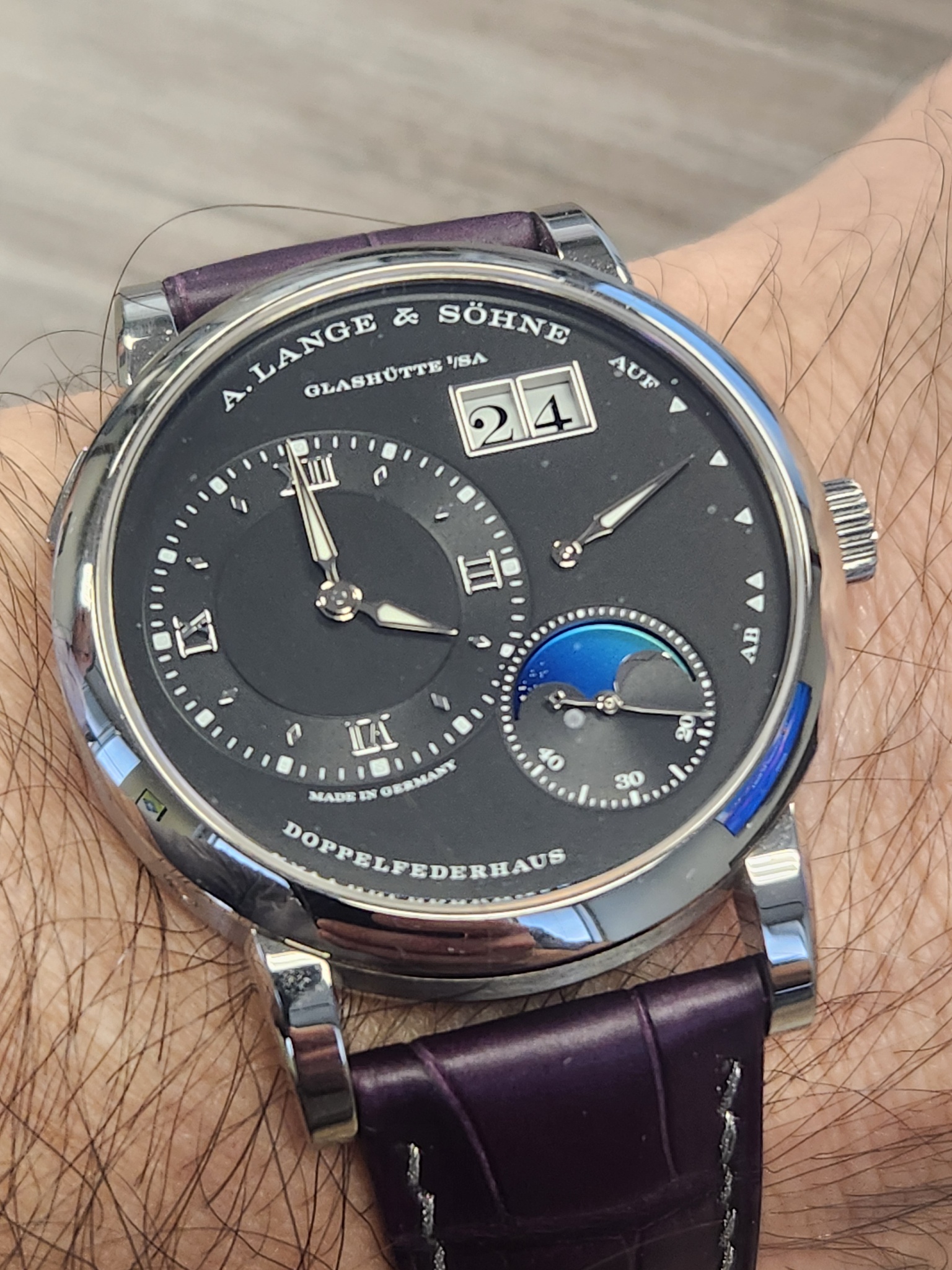 Watch by A.Lange & Söhne, A. Lange and Söhne, Lange 1, Lange 1 Moonphase, 192.029
