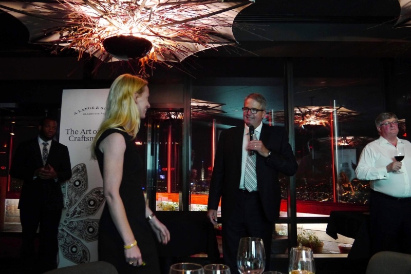 Eric van de Griend, executive chairman of watches of Switzerland introducing Joanna 
