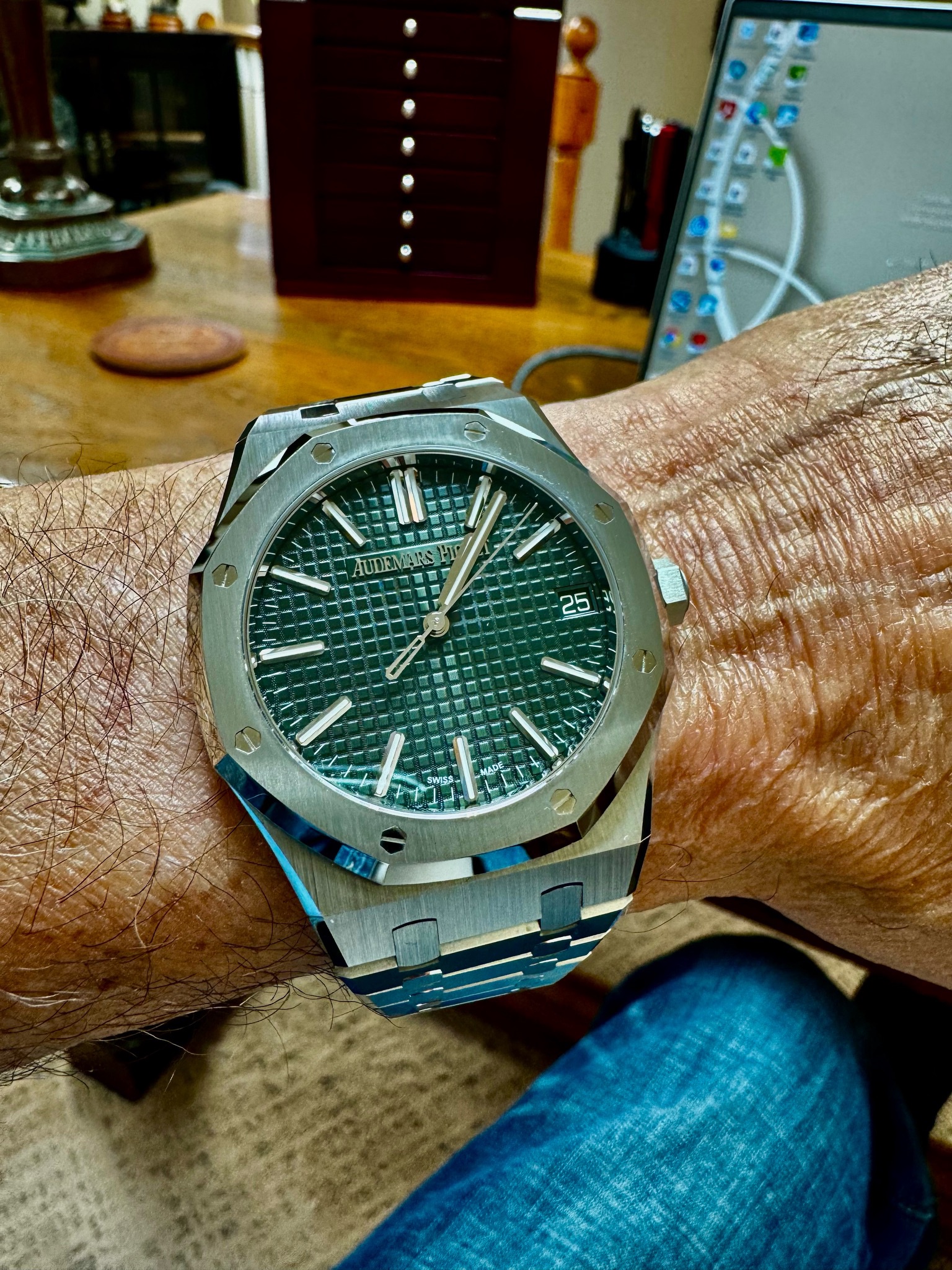 Watch by Audemars Piguet, 15500, 15500ST, Royal Oak