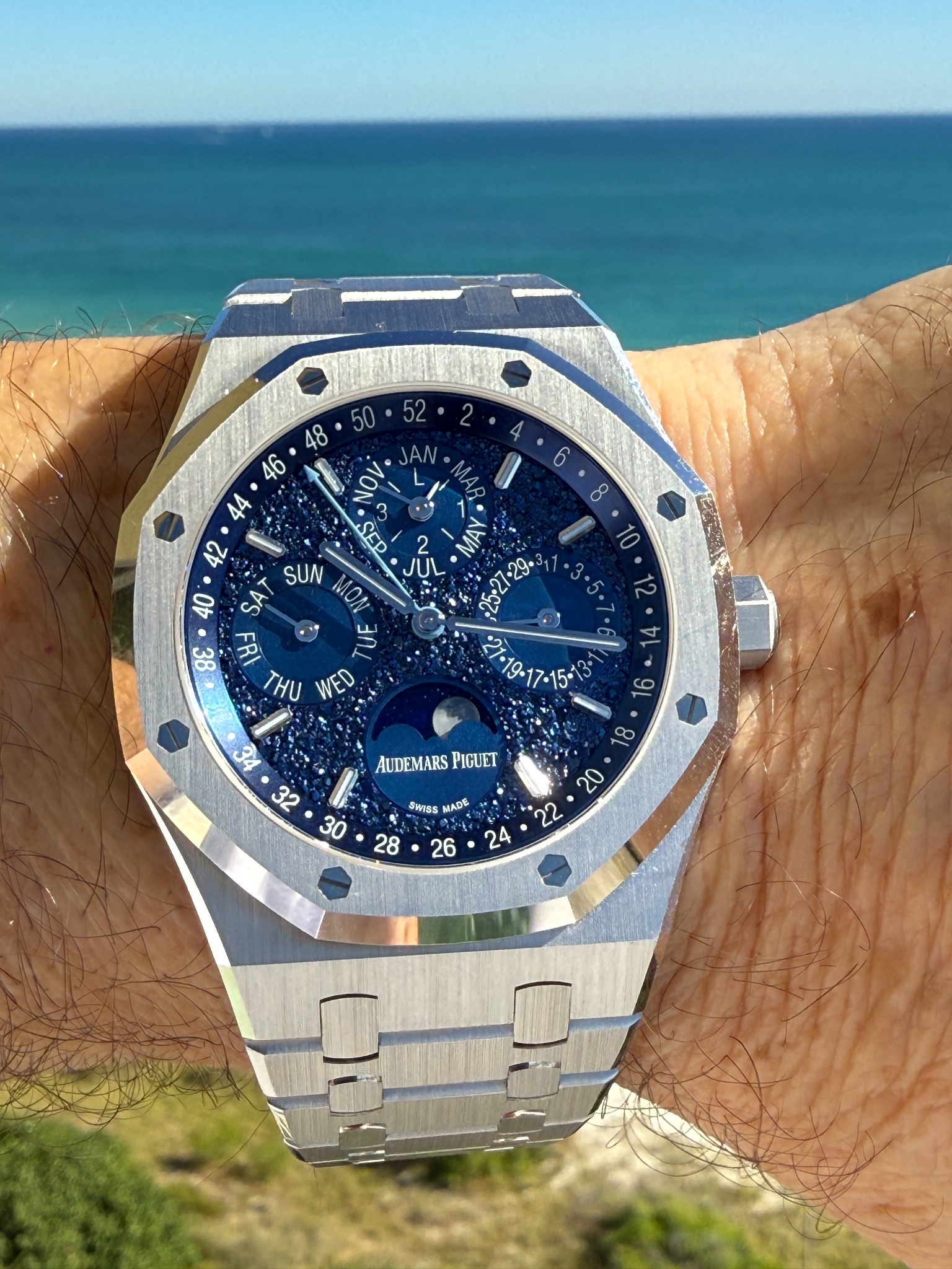 Watch by Audemars Piguet, Perpetual Calendar, Code 11.59, Rolex, Daytona, 116508