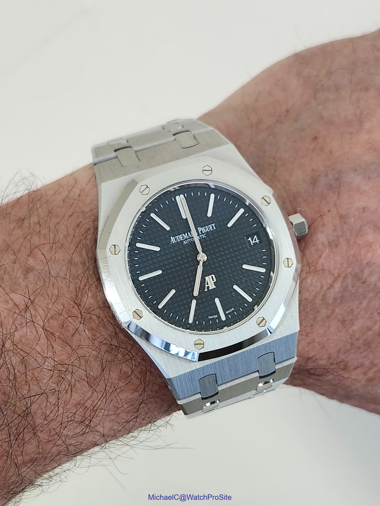 Watch by Audemars Piguet, Royal Oak, Royal Oak Jumbo, 15202, 15202BA