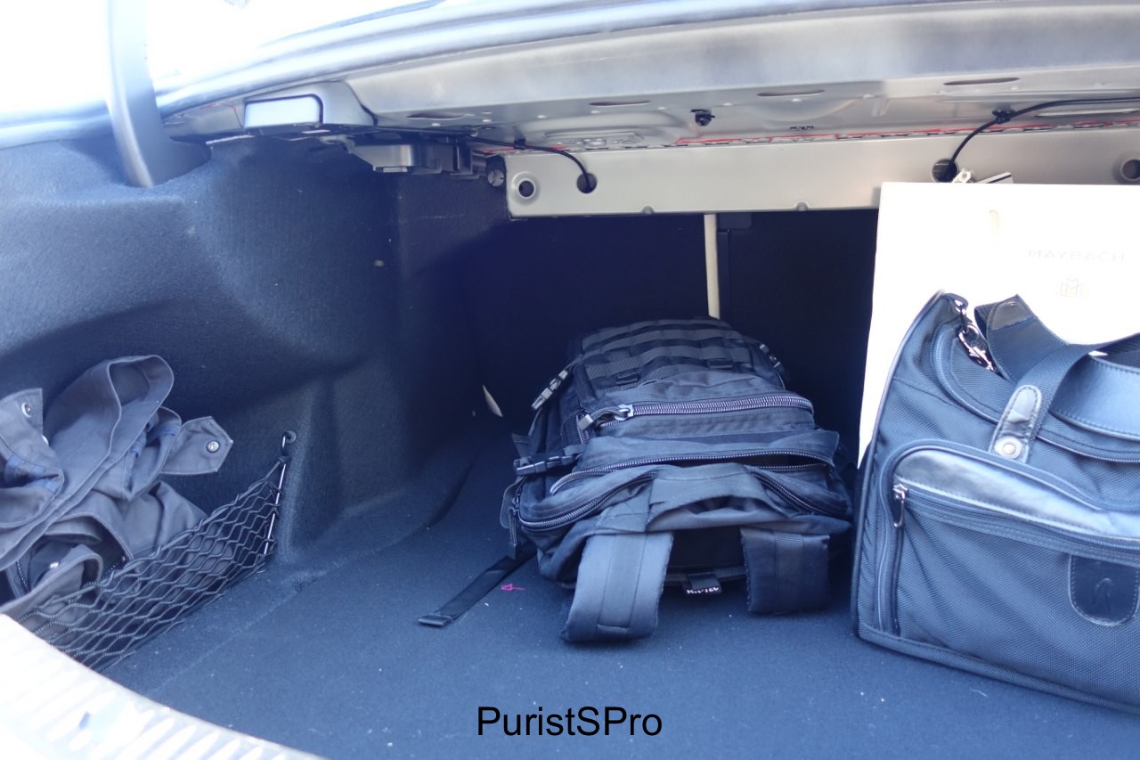 Substantial trunk space can easily swallow your road or mountain bike. 