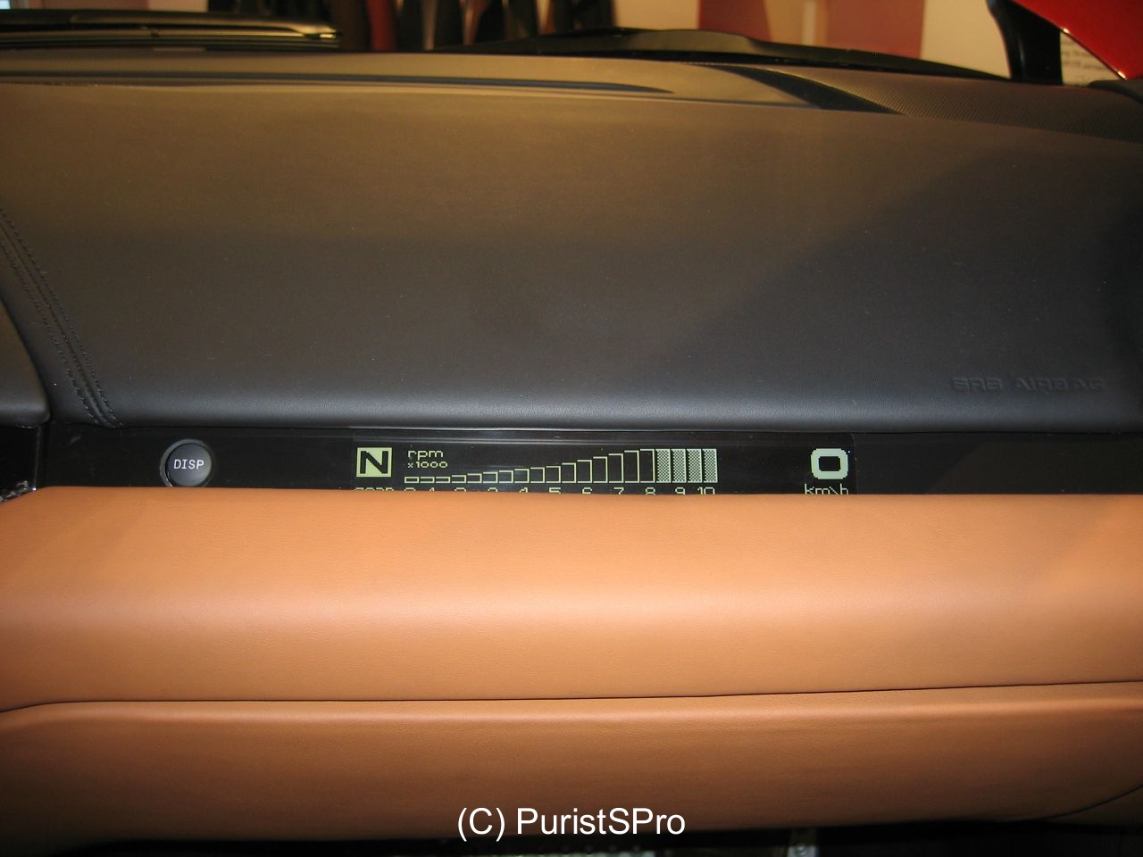 Passenger tachometer and speed display