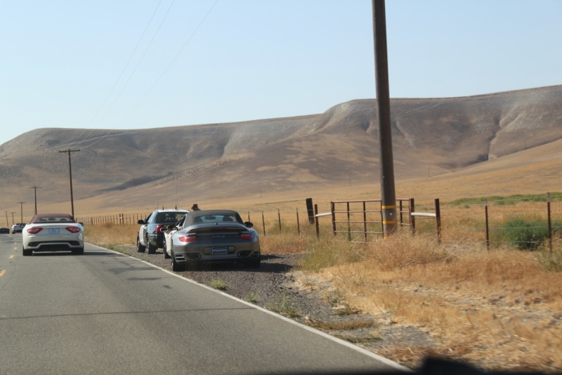 A 458 and a 911 Turbo getting pulled over on HWY 198