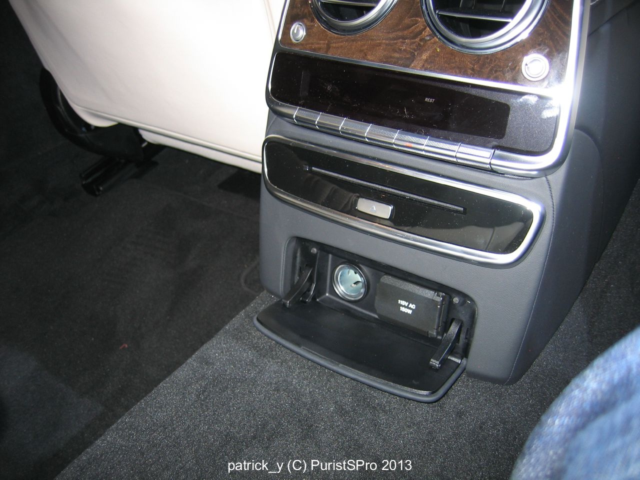 There's also a real non-grounded power outlet! 