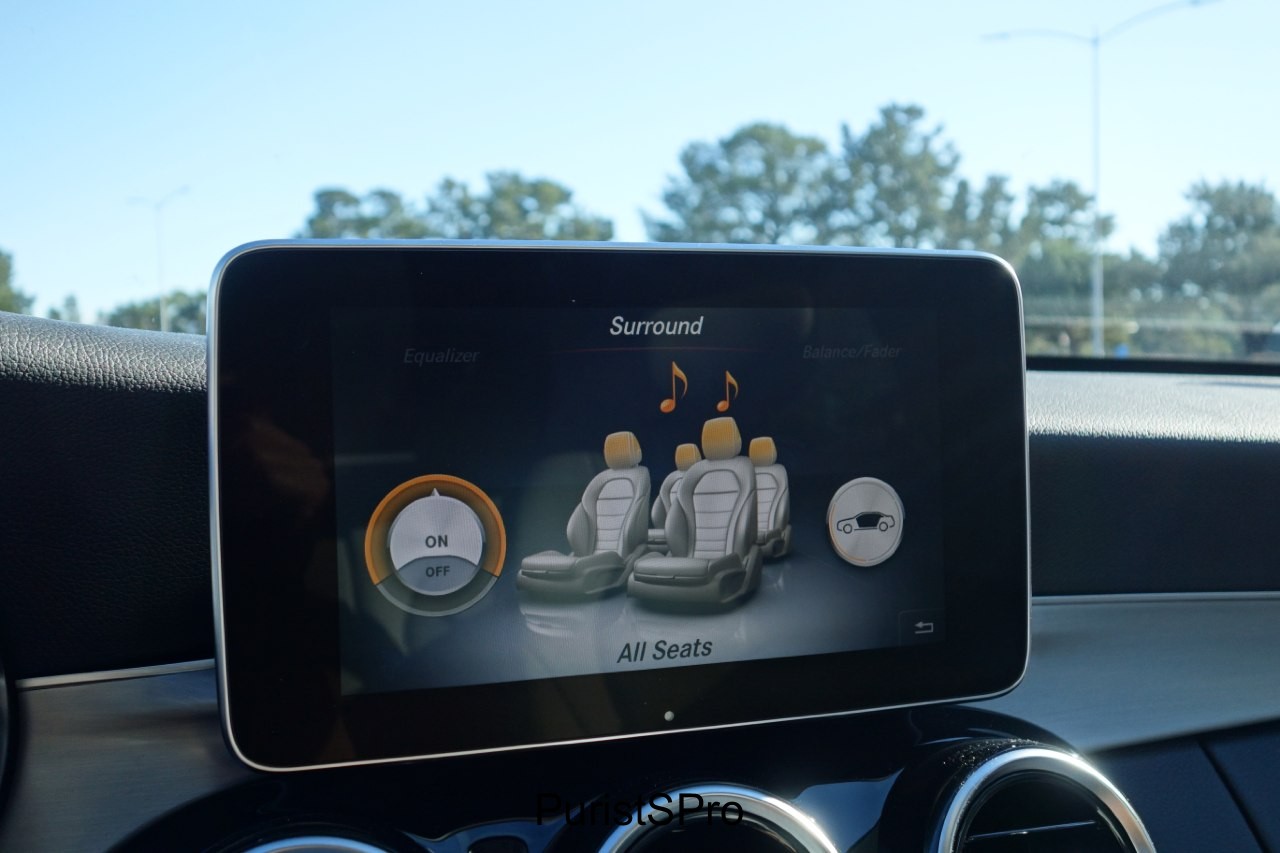 The Burmester stereo system is very good for this class of car. 