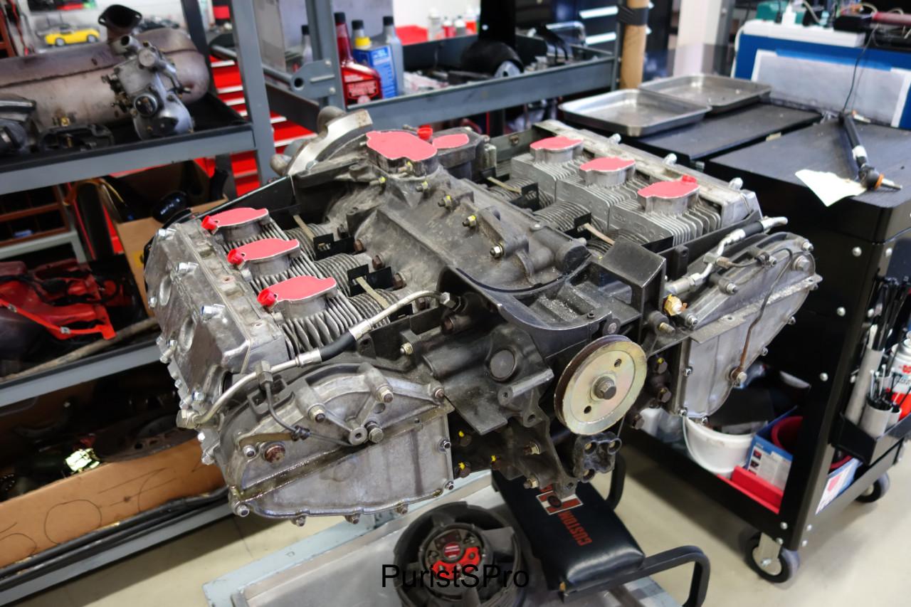 A Porsche flat boxer engine.