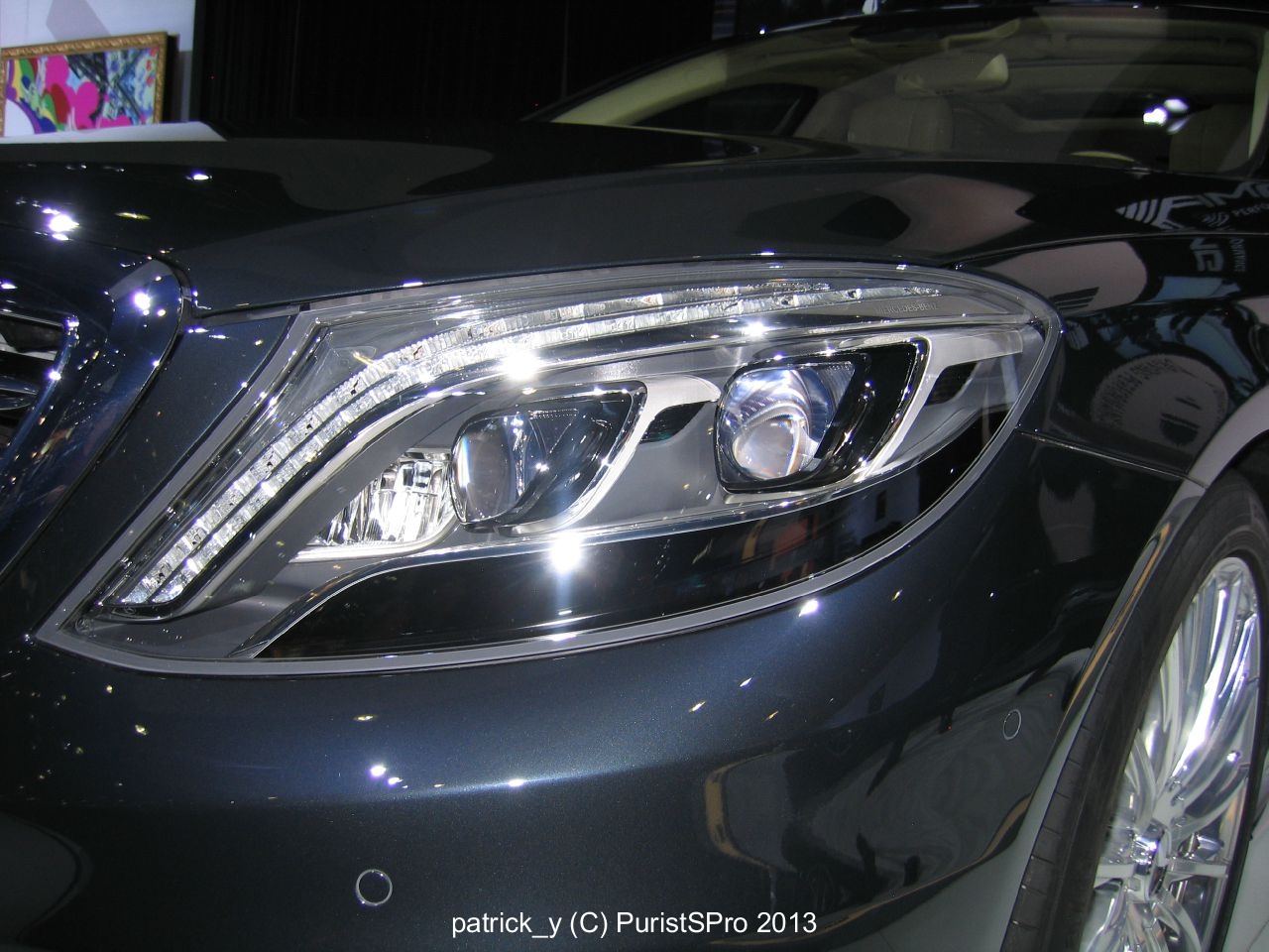 The headlamp for the S65 AMG. Once again, there is not a single light bulb in the entire S-Class. LEDs are technically resistors.